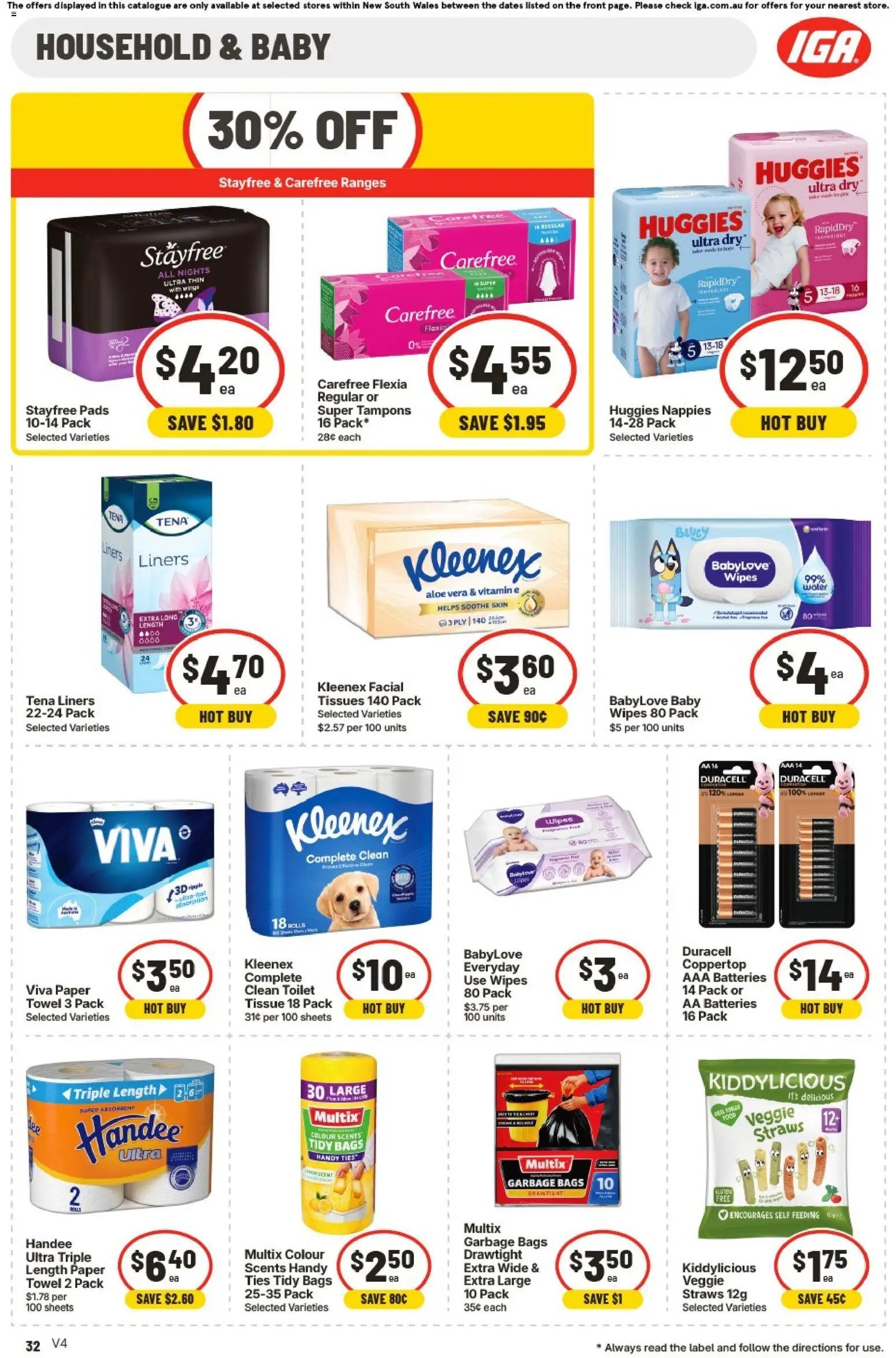 IGA Extra Specials NSW
