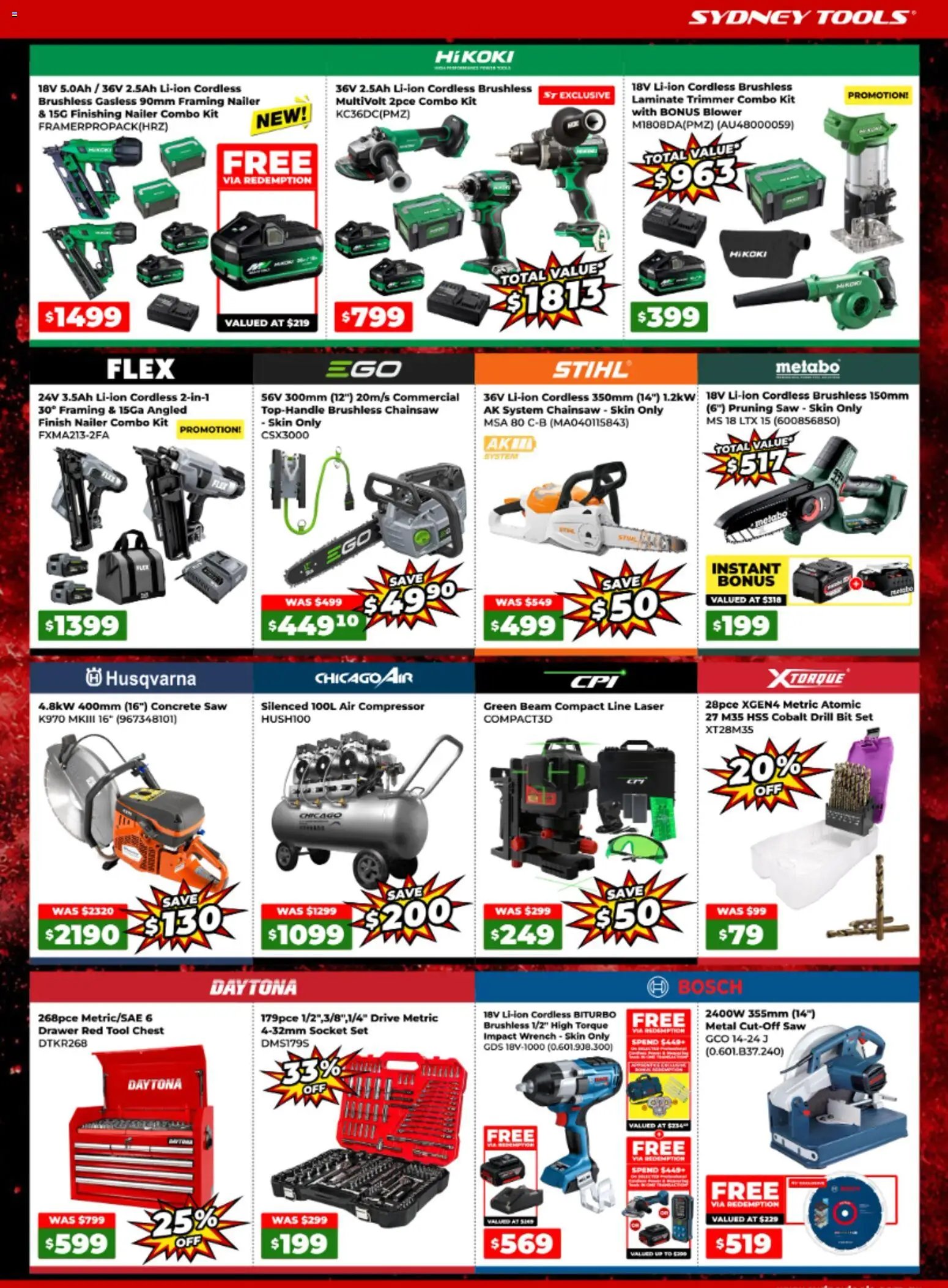 Sydney Tools catalogue