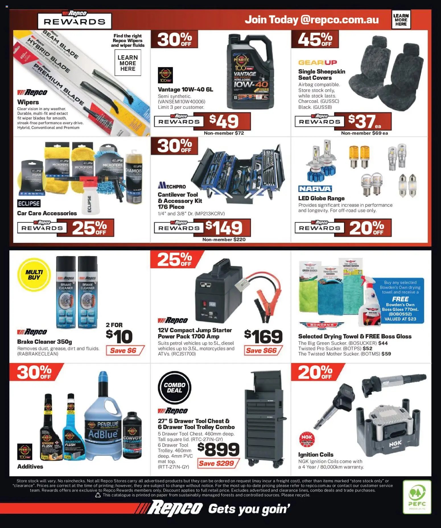 Repco catalogue