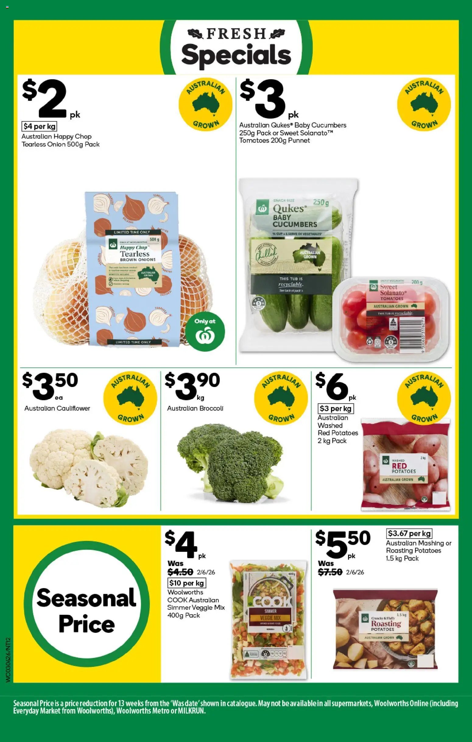 Woolworths catalogue NT