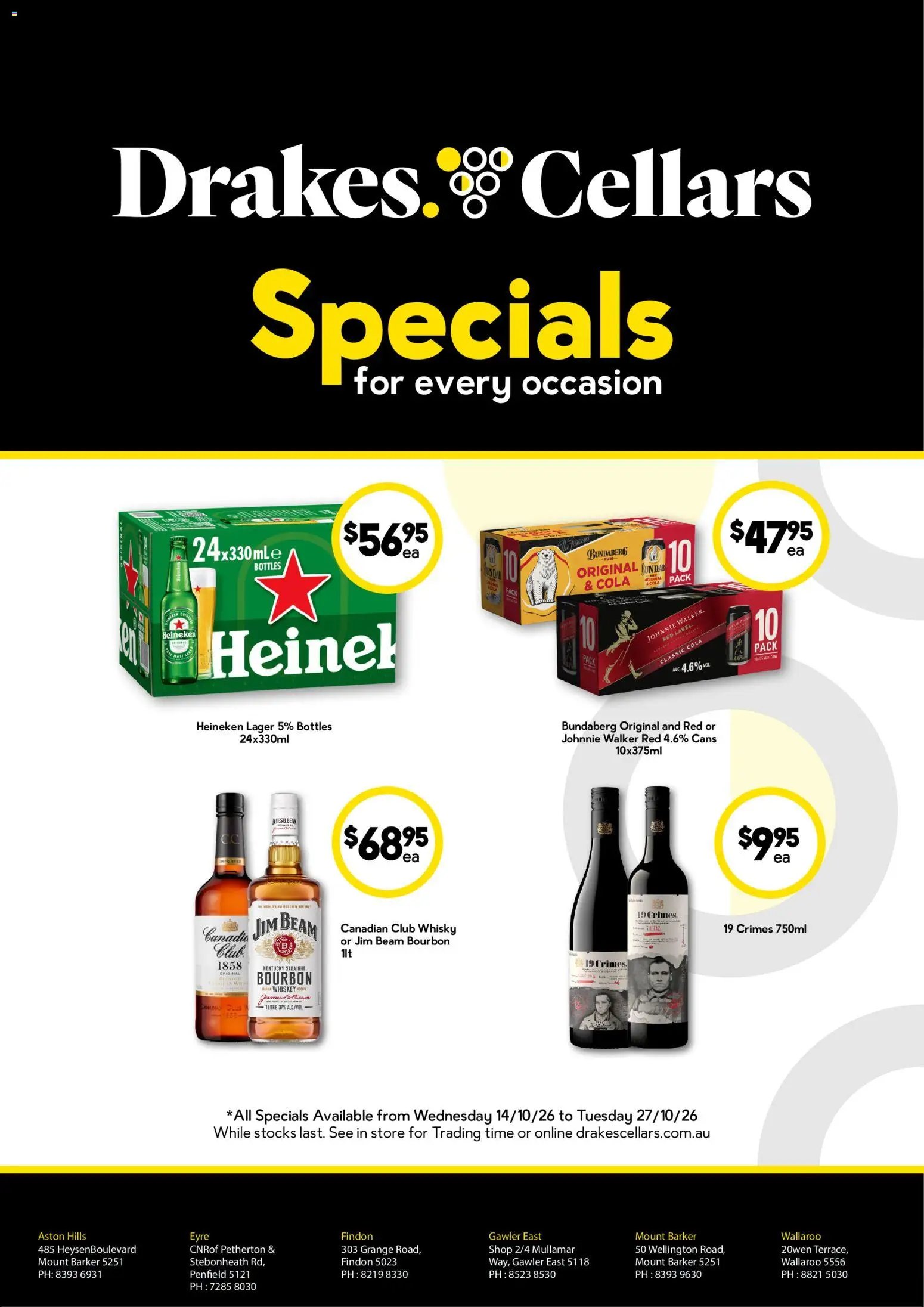 Drakes catalogue Cellars