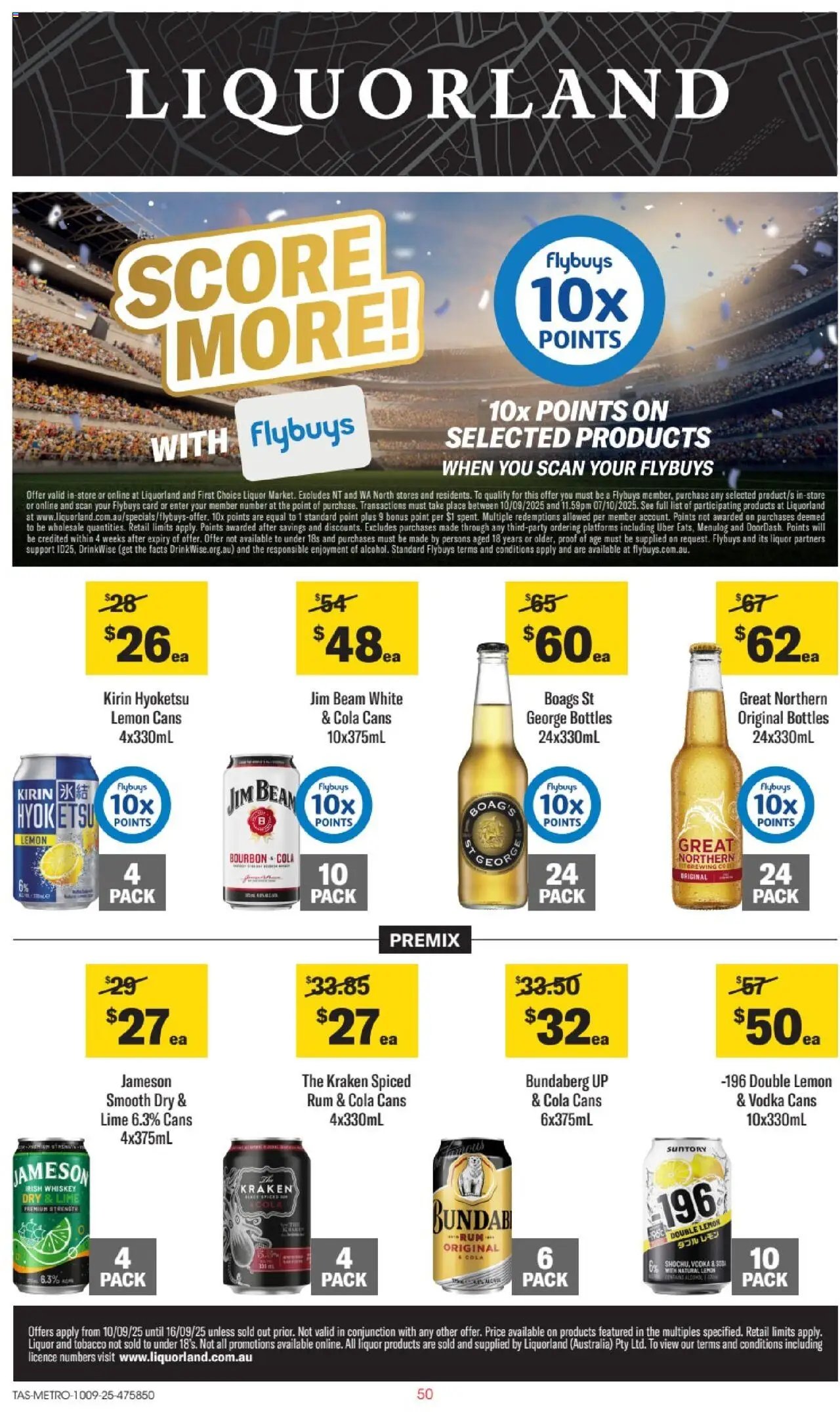 Liquorland Catalogue TAS (2025-09-10 - 2025-09-16) | 1