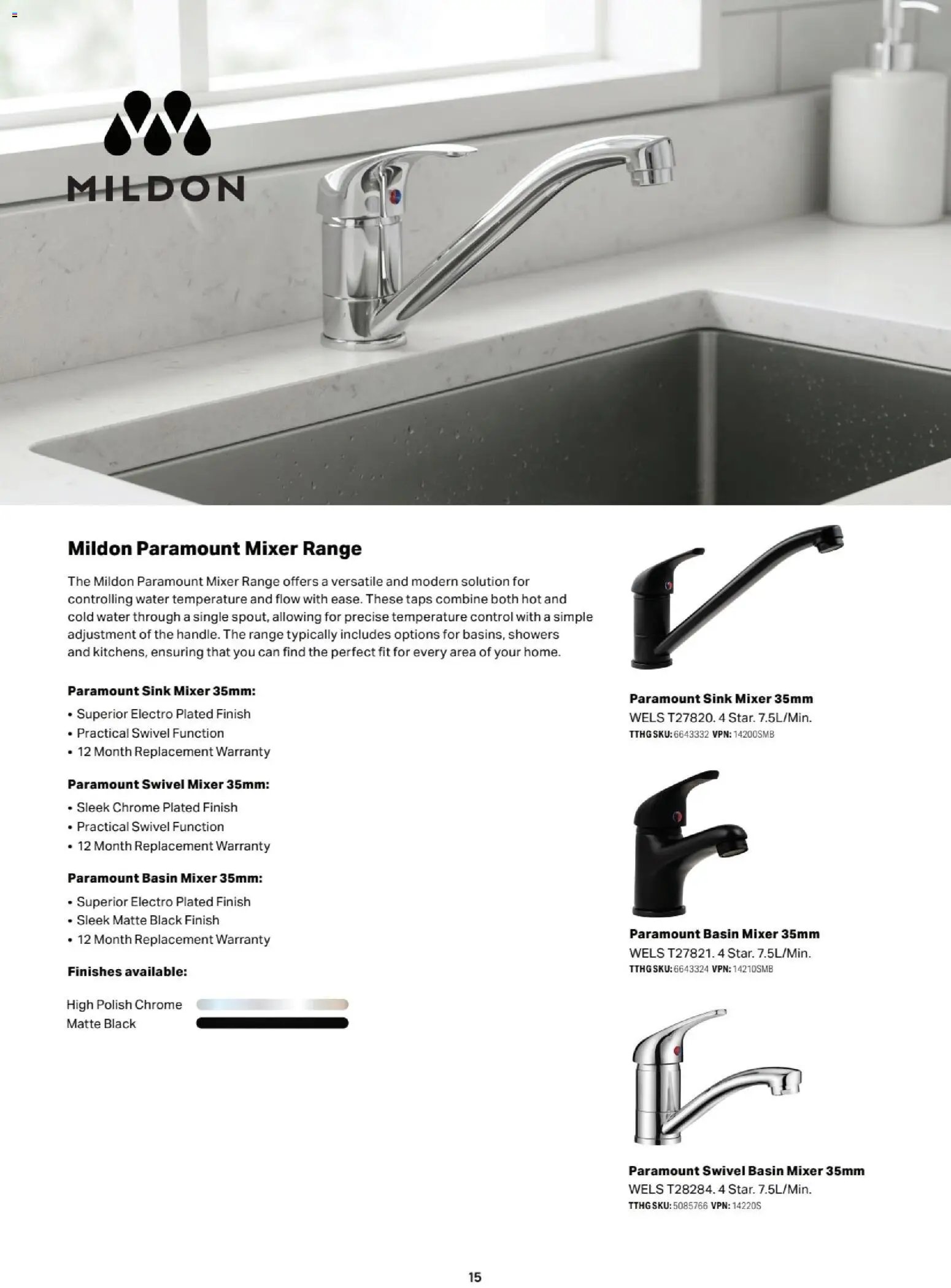 Mitre 10 - Bathroom, Kitchen and Laundry E-selection Guide 2026 (2026-02-13 - 2027-02-28) | 15