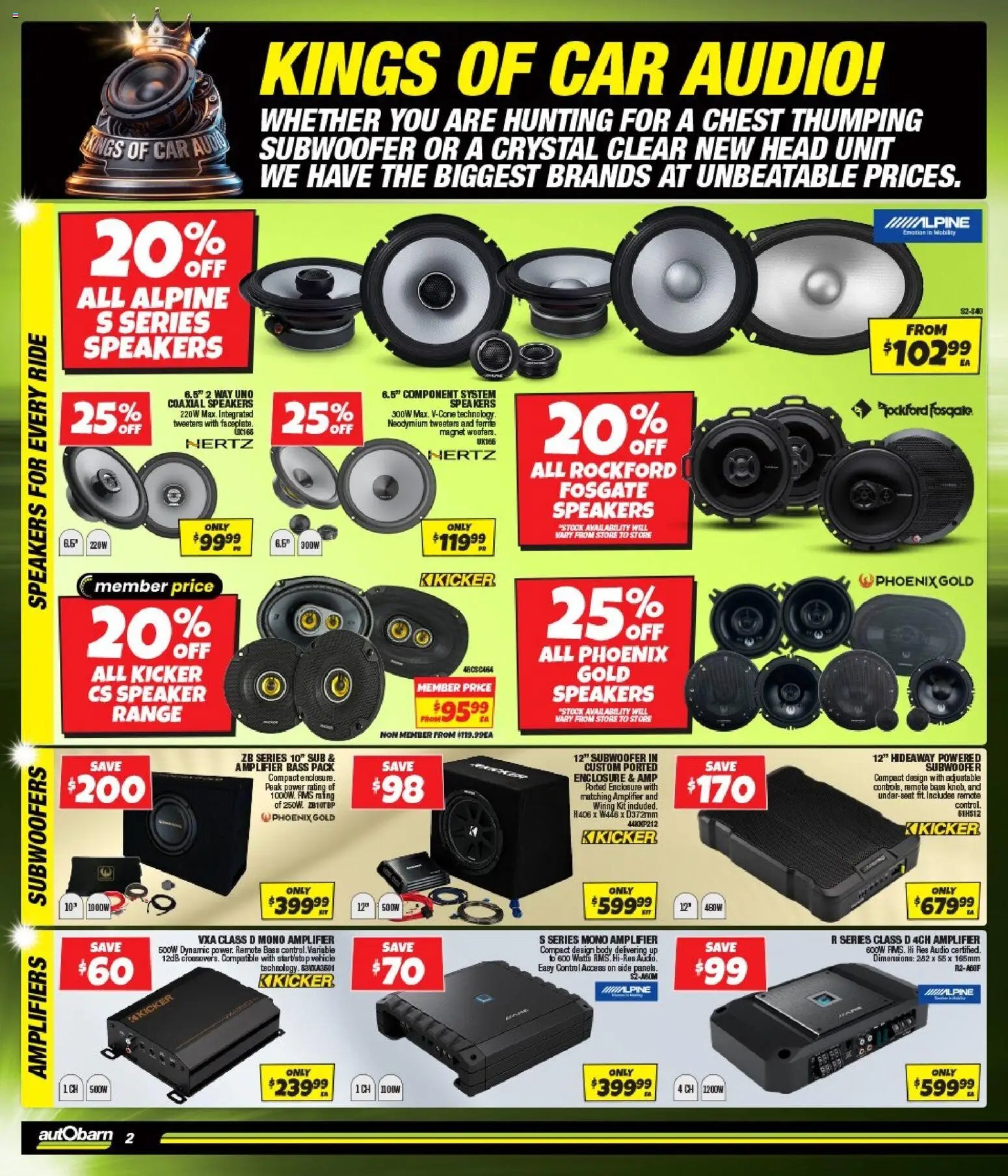Autobarn catalogue