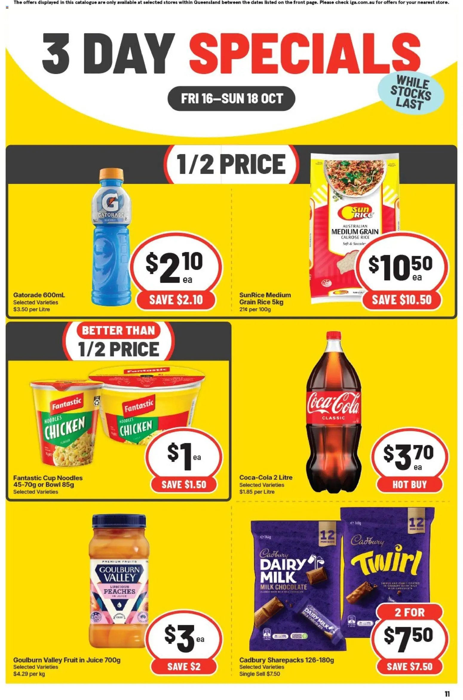 IGA 3 Day Specials QLD
