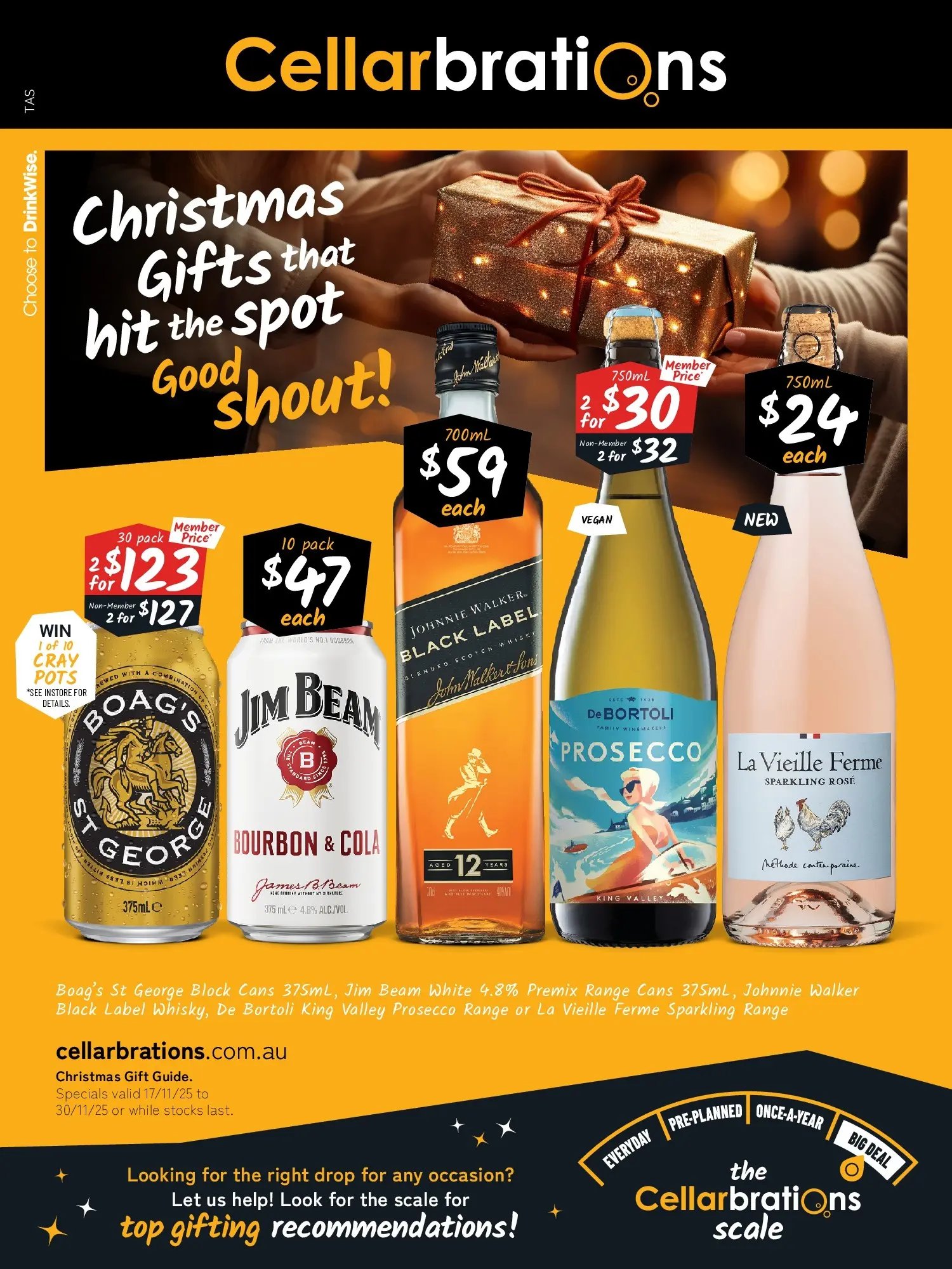 Cellarbrations - Christmas Gifts that hit the spot Good Shout! (2025-11-16 - 2025-11-30) | 1