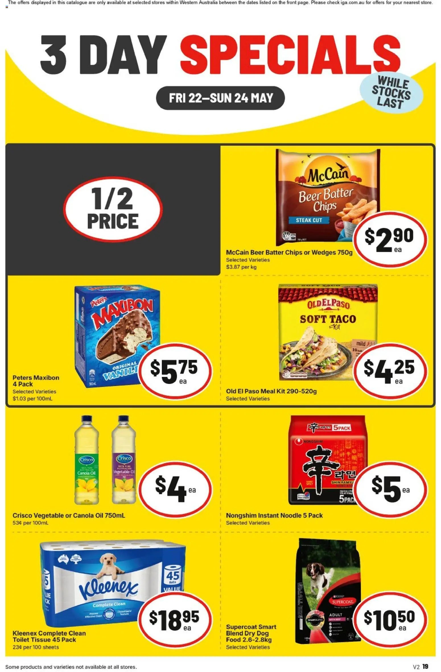 IGA 3 Day Specials - NT/WA (2026-05-22 - 2026-05-24) | 3