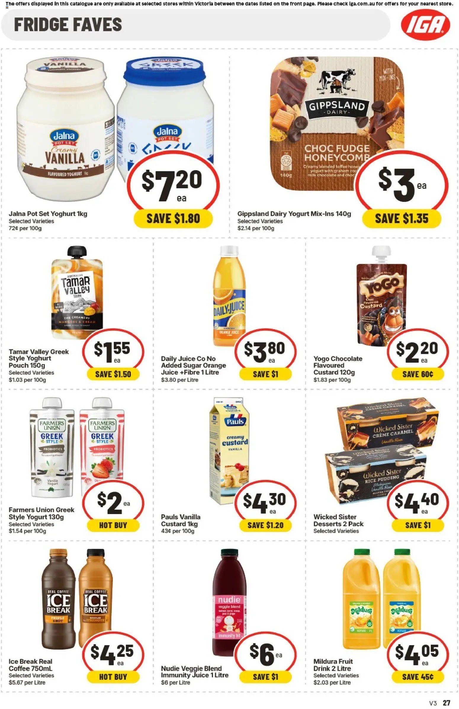 IGA Extra Specials VIC
