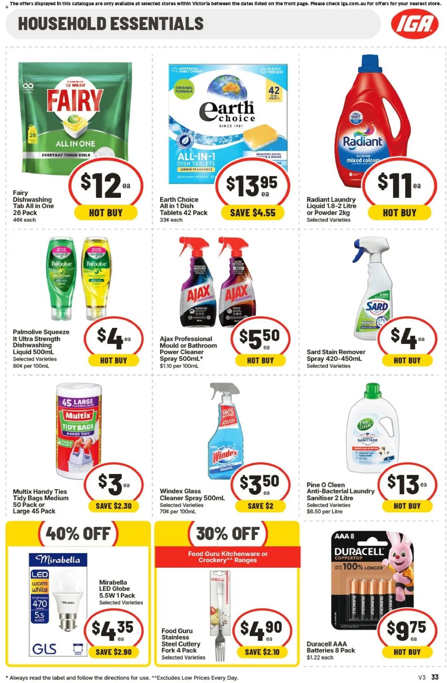 IGA Extra Specials VIC