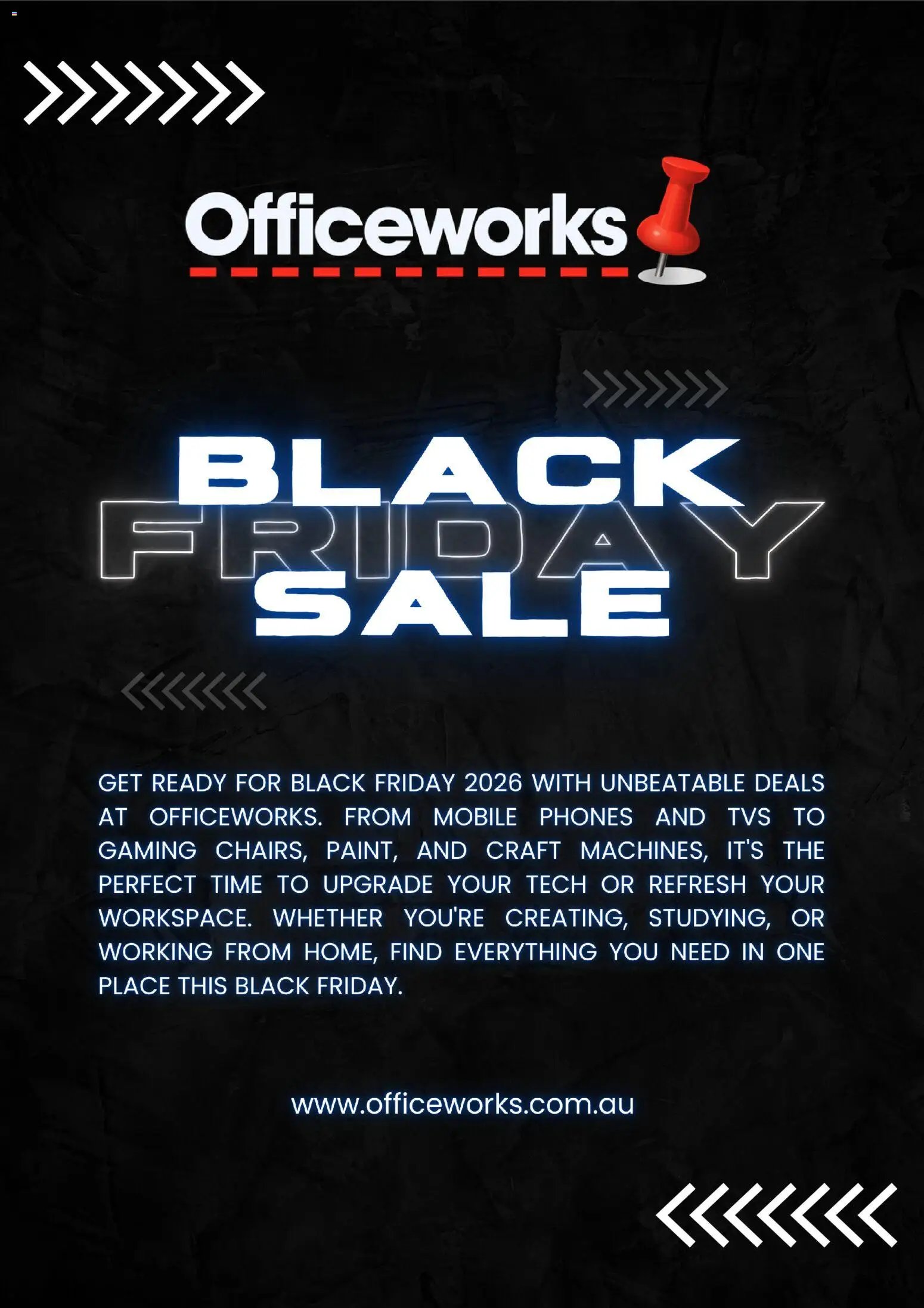 Officeworks Black Friday Notice