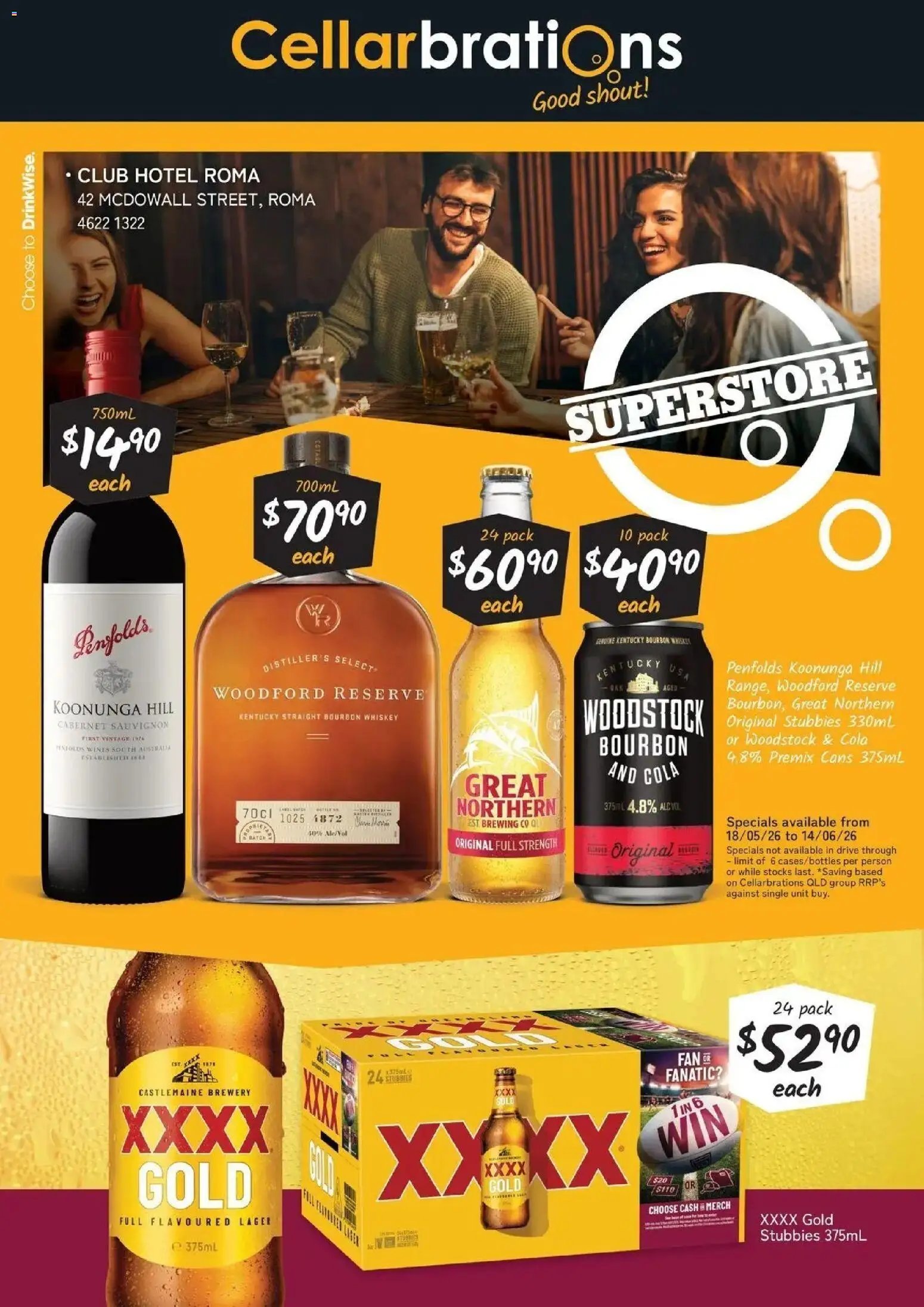 Cellarbrations - Good Shout! QLD SS 18/05 (2026-05-17 - 2026-06-14) | 1