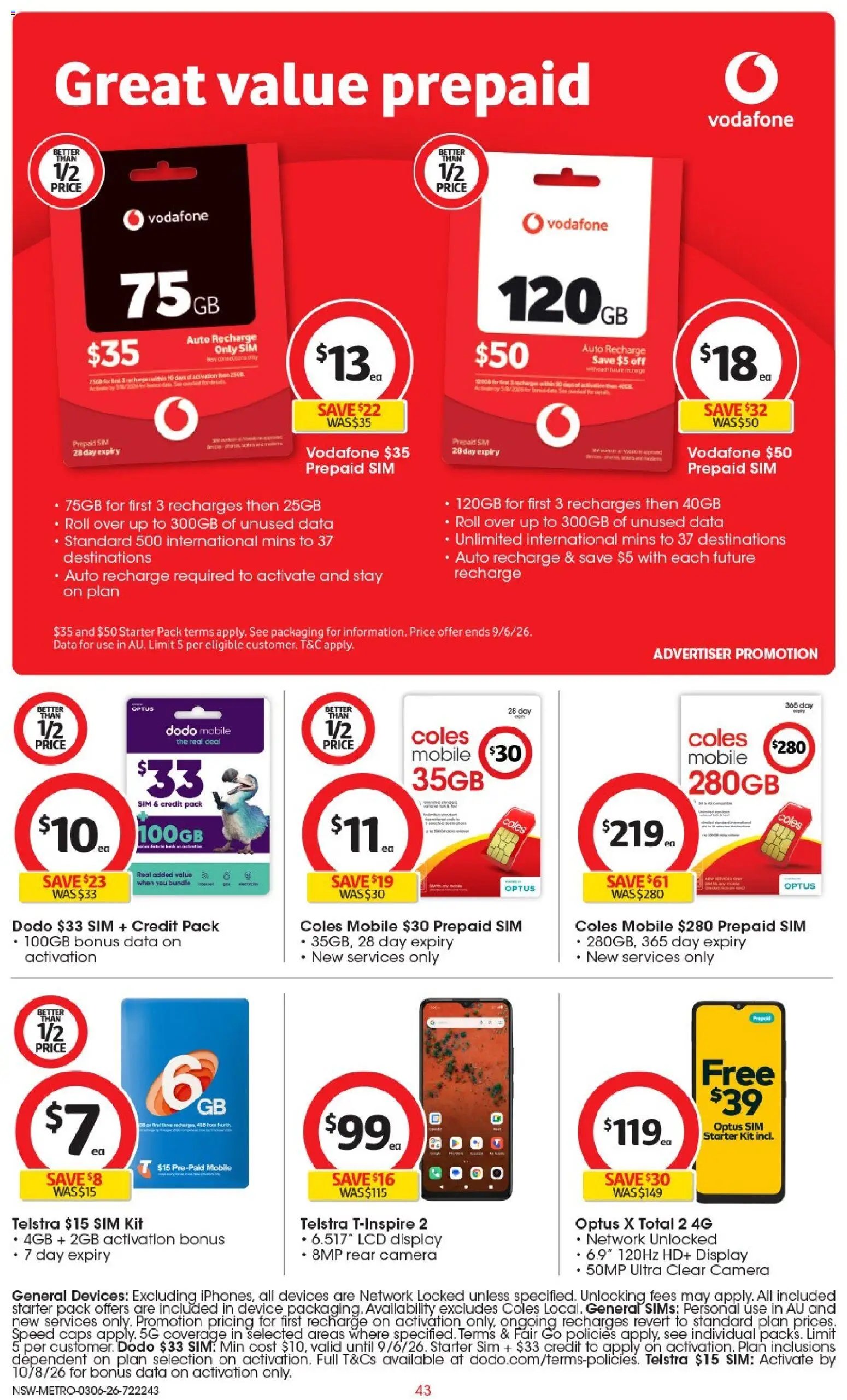 Coles catalogue