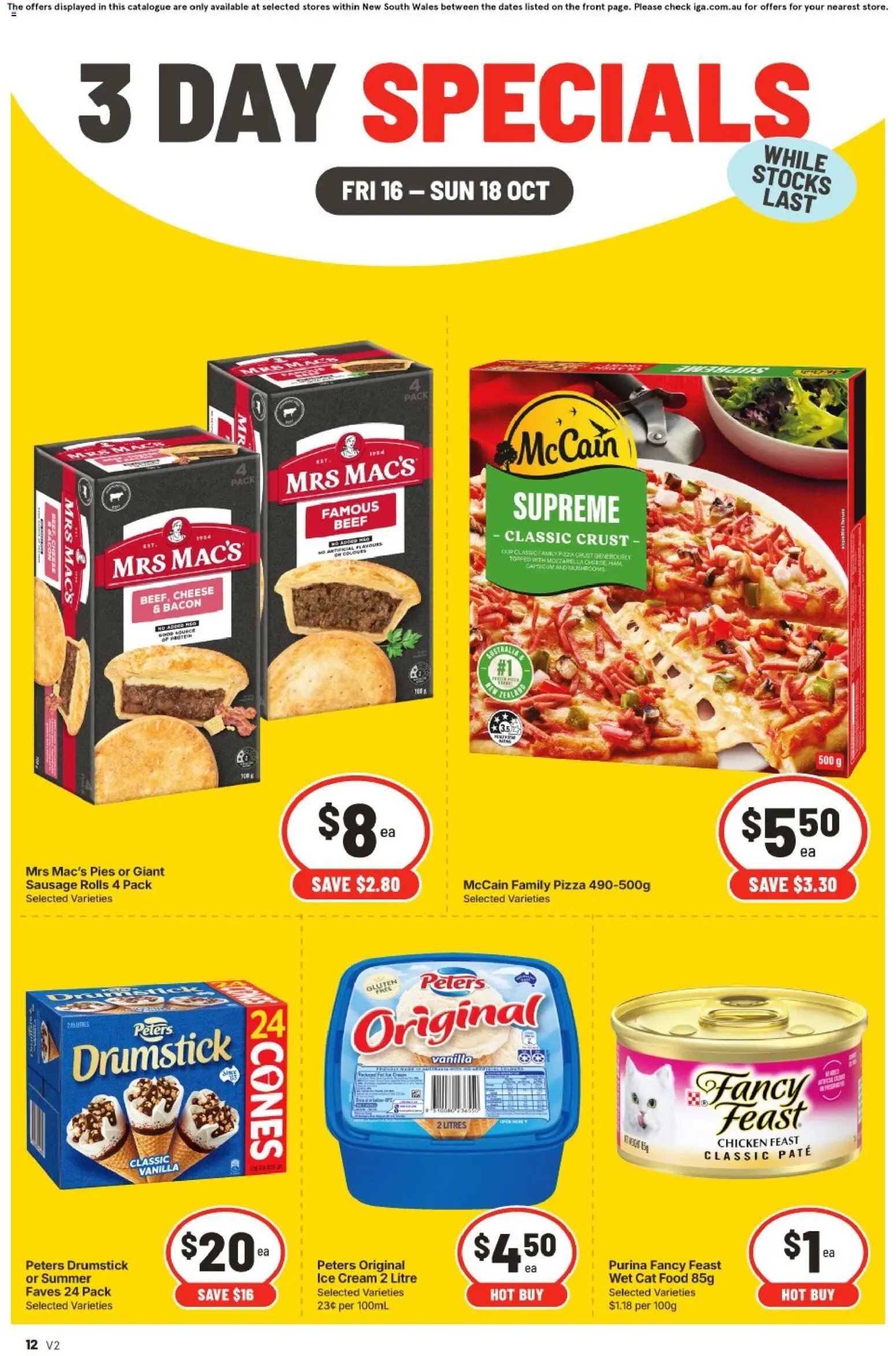IGA ACT 3 Day Specials