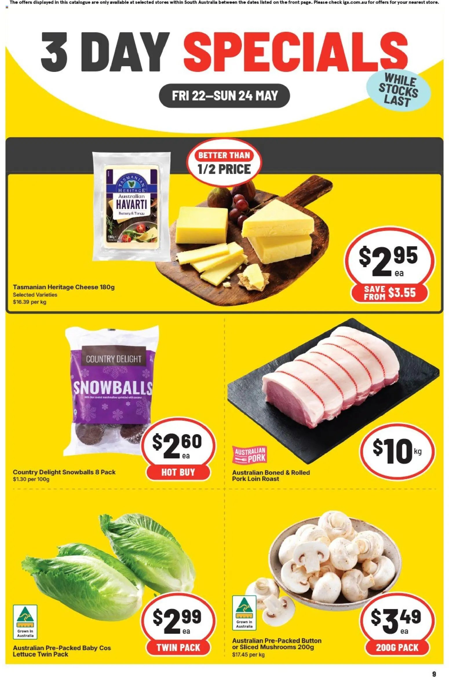 IGA 3 Day Specials - SA (2026-05-22 - 2026-05-24) | 1