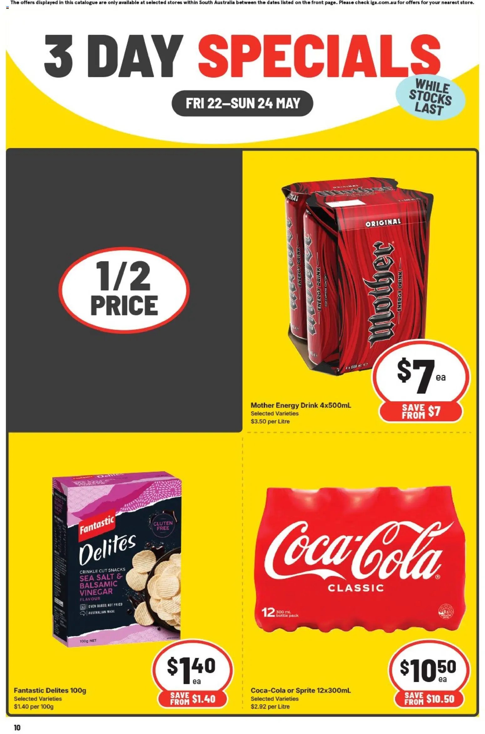 IGA 3 Day Specials - SA (2026-05-22 - 2026-05-24) | 2