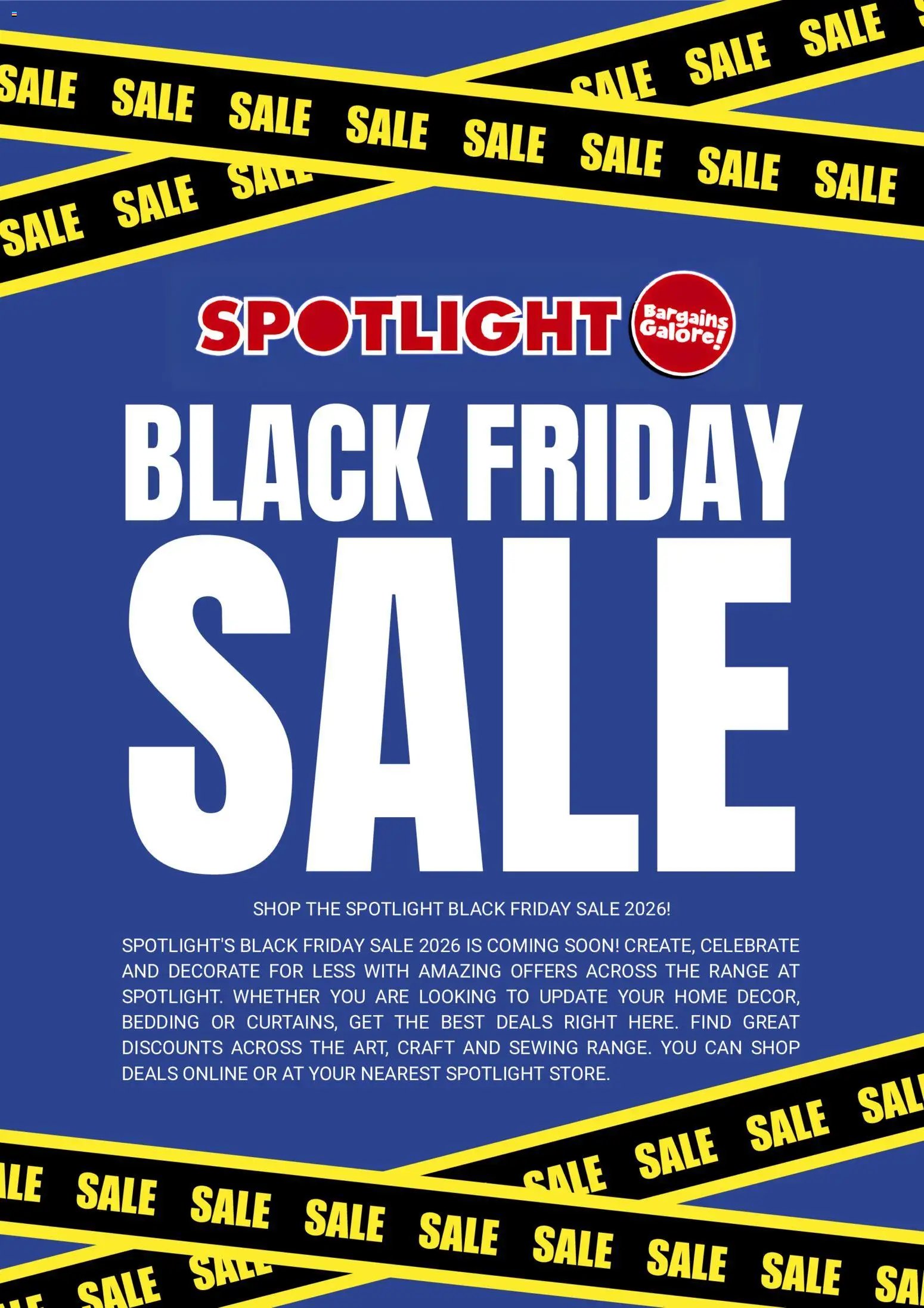 Spotlight Black Friday Notice