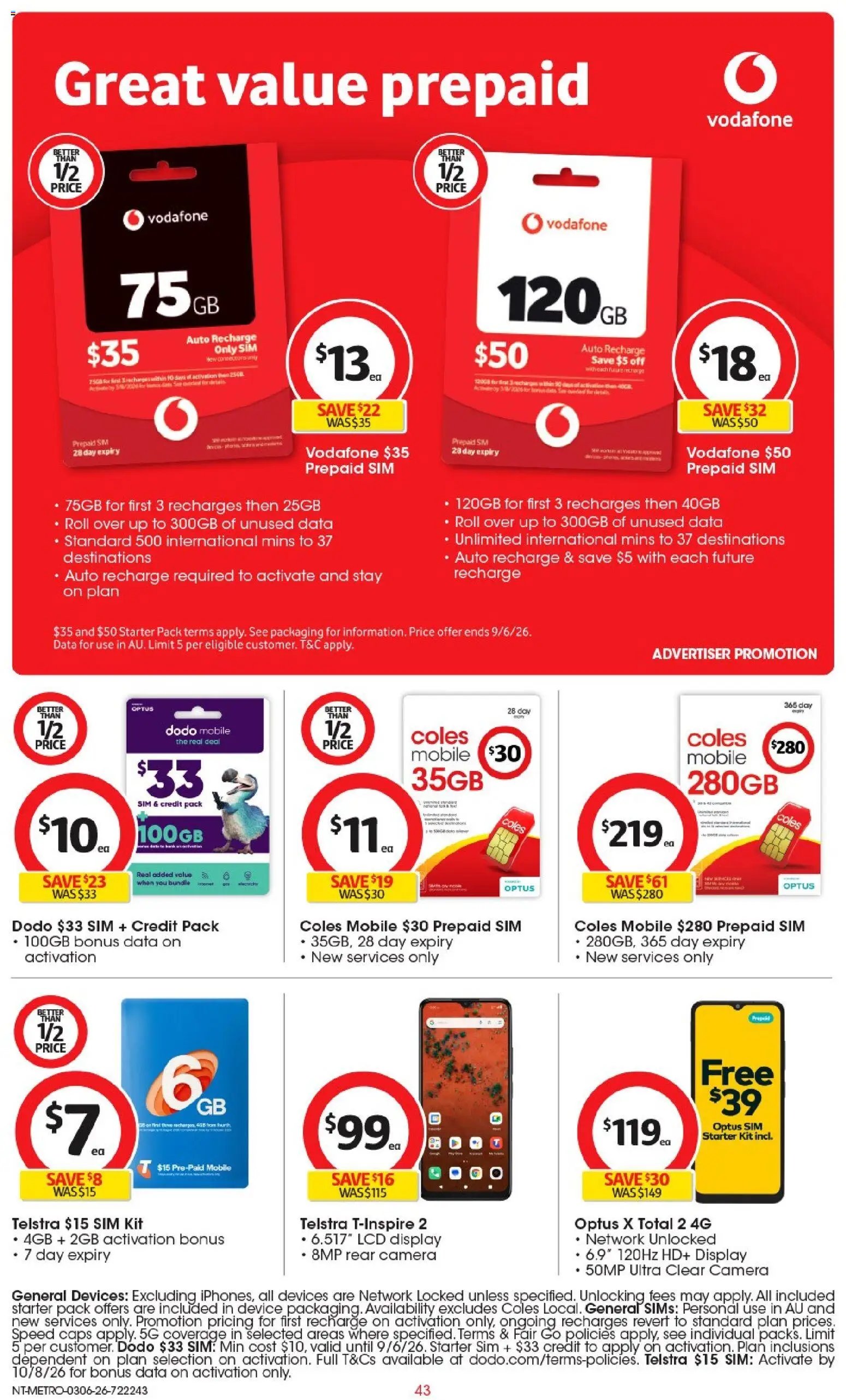 Coles catalogue NT