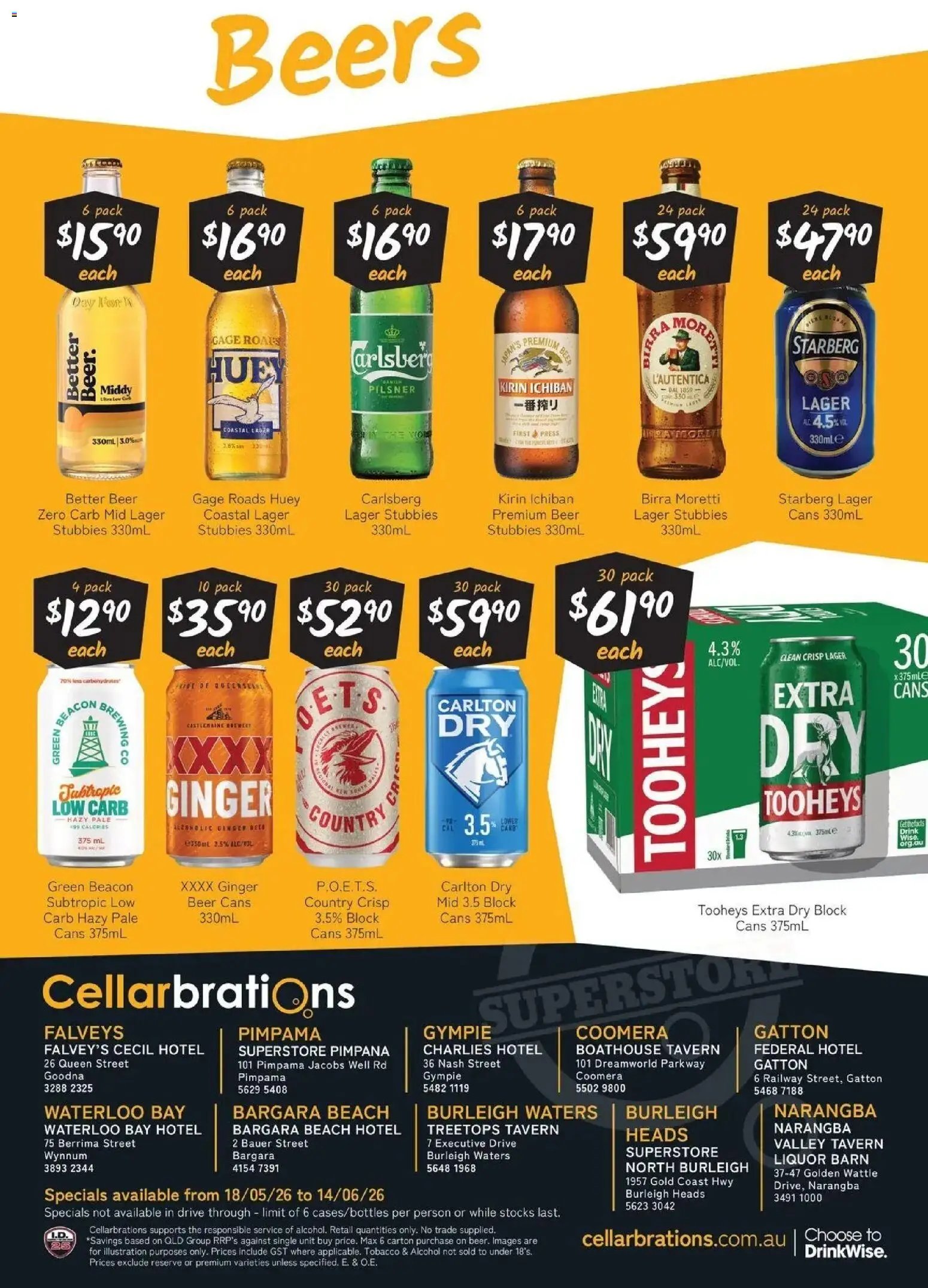 Cellarbrations - Good Shout! QLD SS 18/05 (2026-05-17 - 2026-06-14) | 6