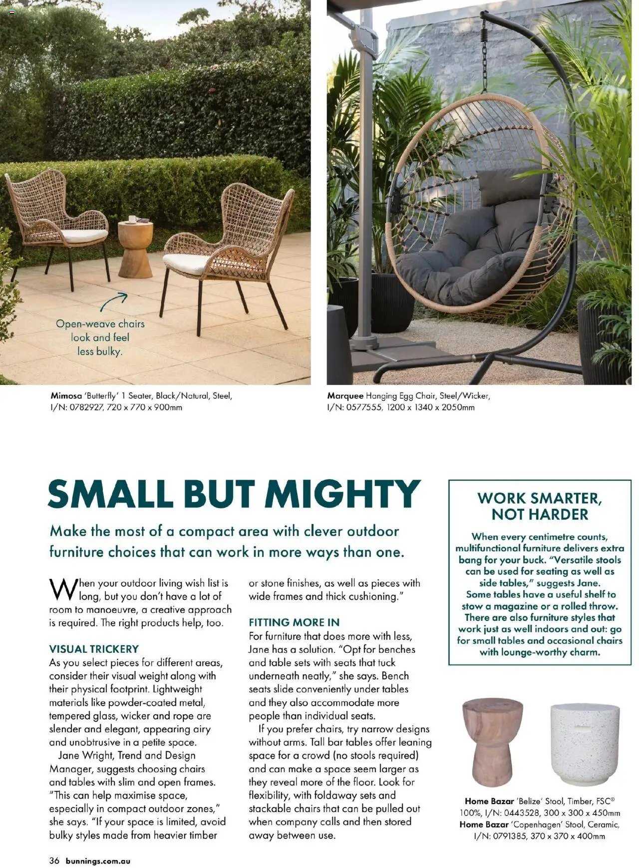 Bunnings Warehouse Outdoor Style Magazine 2025/26 (2025-08-25 - 2026-08-25) | 36