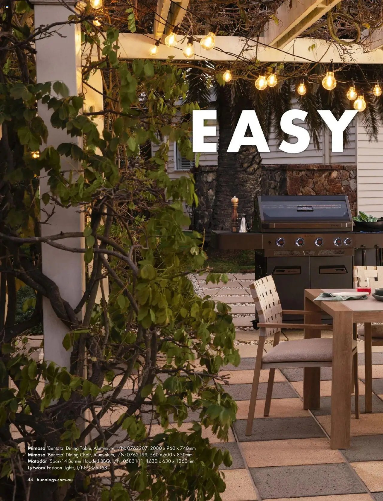 Bunnings Warehouse Outdoor Style Magazine 2025/26 (2025-08-25 - 2026-08-25) | 44