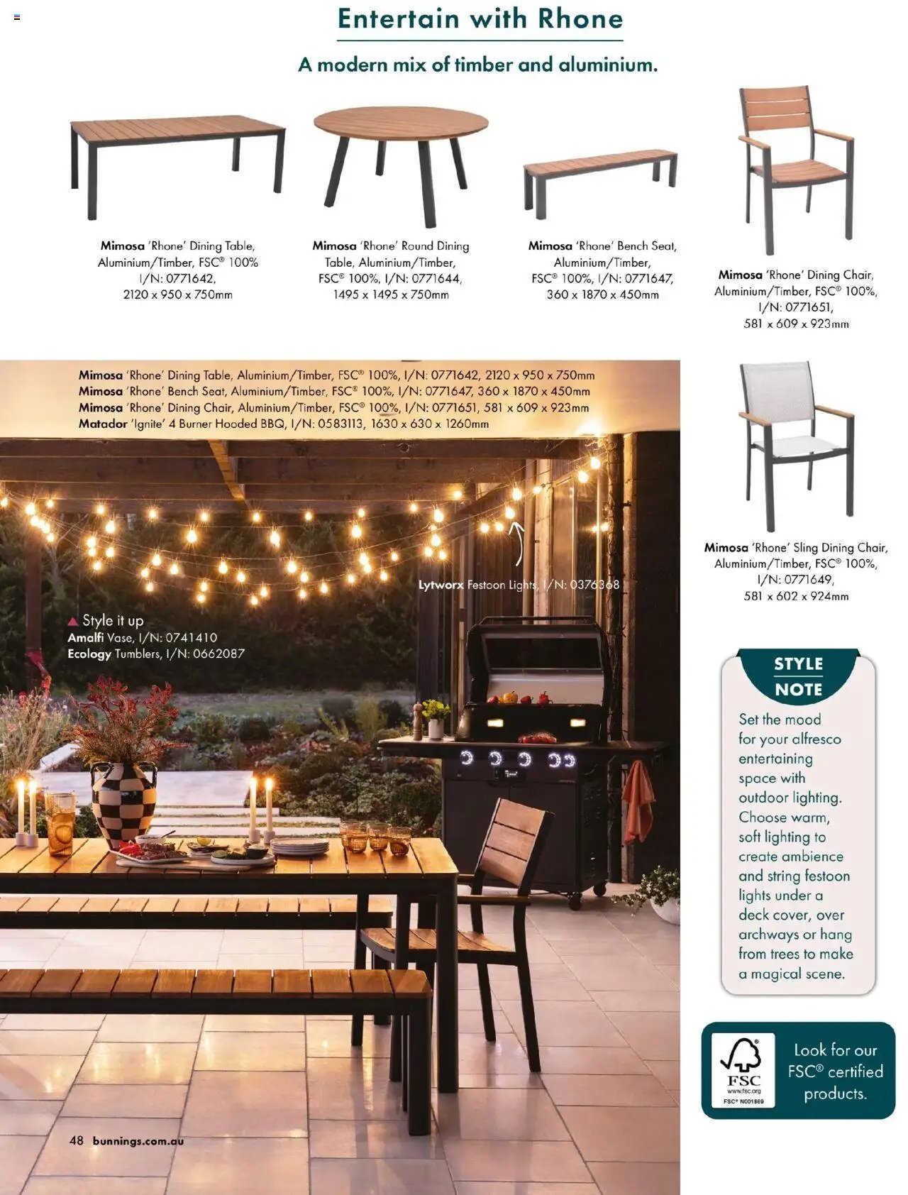 Bunnings Warehouse Outdoor Style Magazine 2025/26 (2025-08-25 - 2026-08-25) | 48