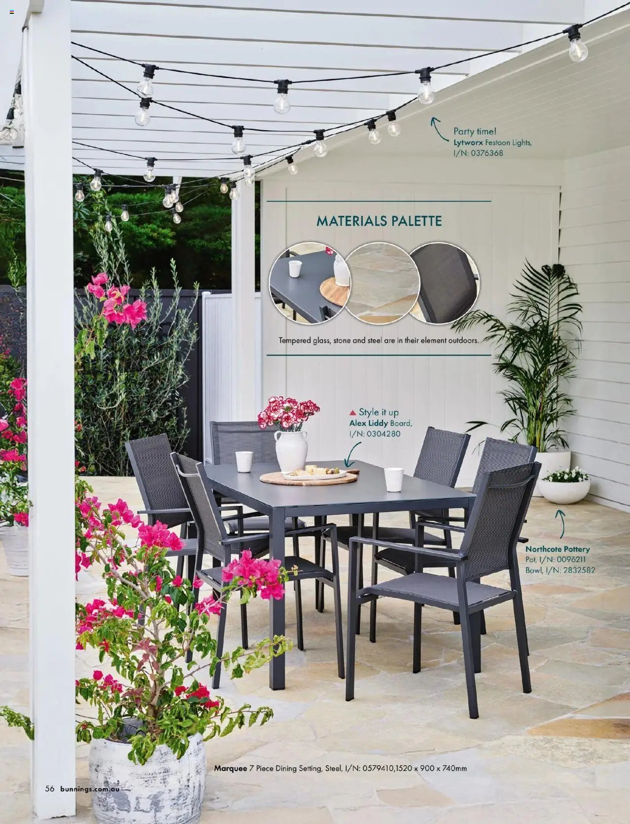 Bunnings Warehouse Outdoor Style Magazine 2025/26 (2025-08-25 - 2026-08-25) | 56