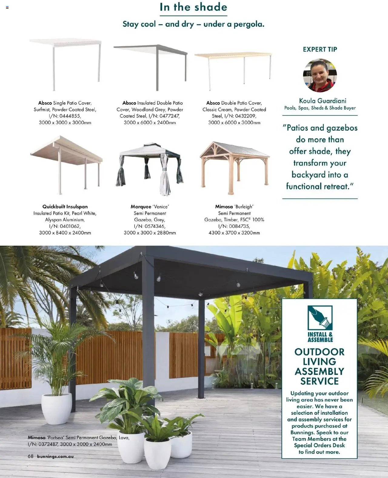 Bunnings Warehouse Outdoor Style Magazine 2025/26 (2025-08-25 - 2026-08-25) | 68