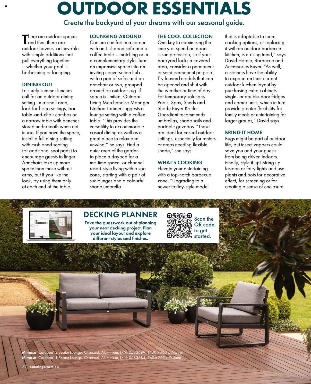 Bunnings Warehouse Outdoor Style Magazine 2025/26 (2025-08-25 - 2026-08-25) | 72