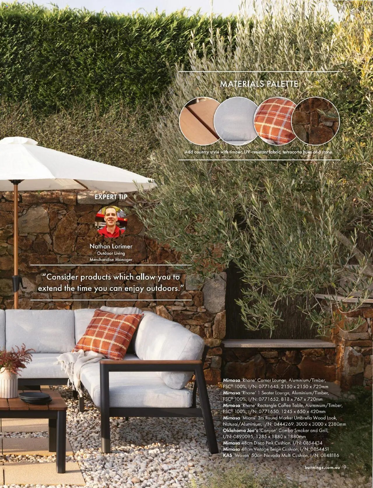 Bunnings Warehouse Outdoor Style Magazine 2025/26 (2025-08-25 - 2026-08-25) | 9