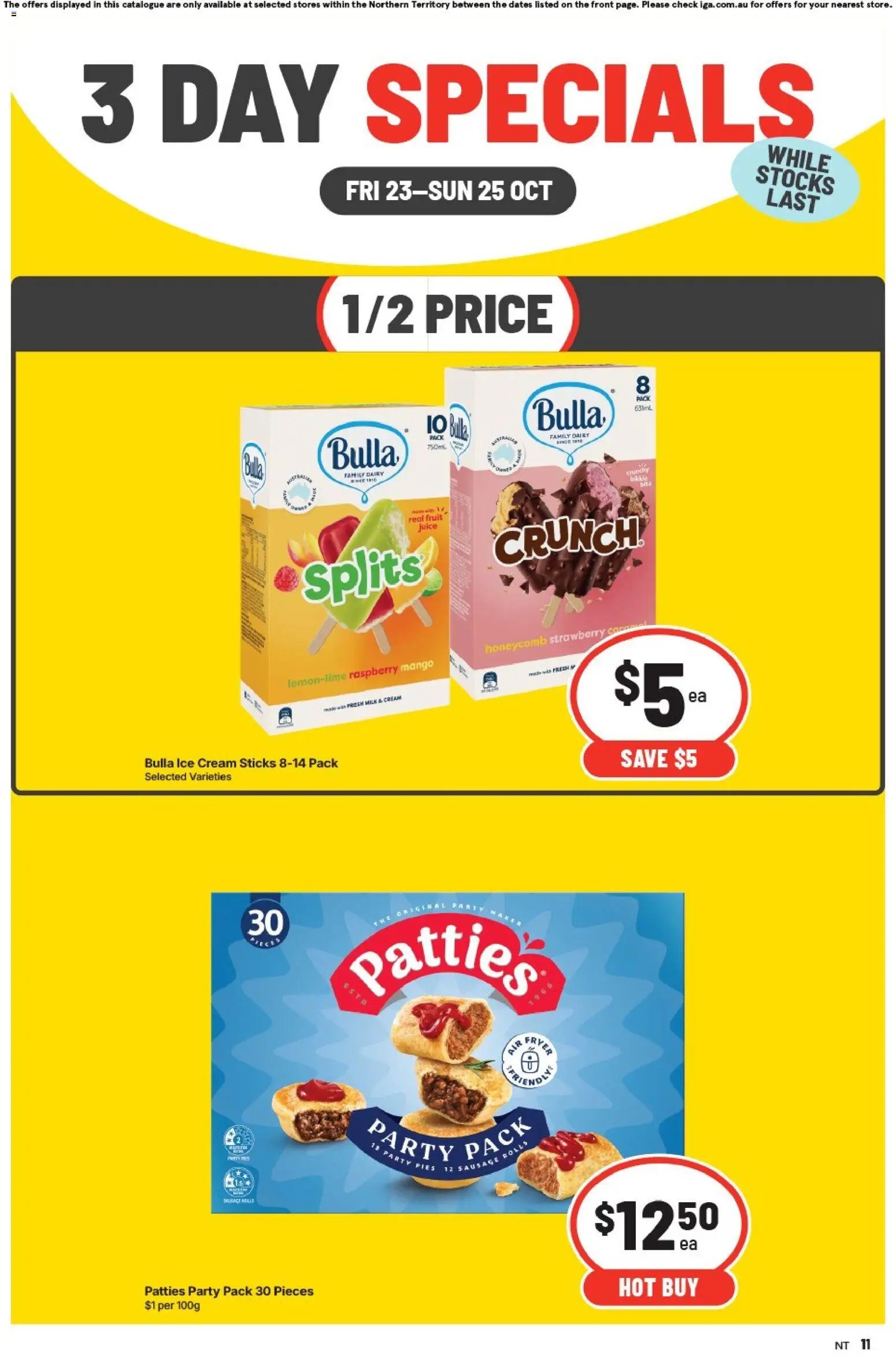 IGA 3 Day Specials NT