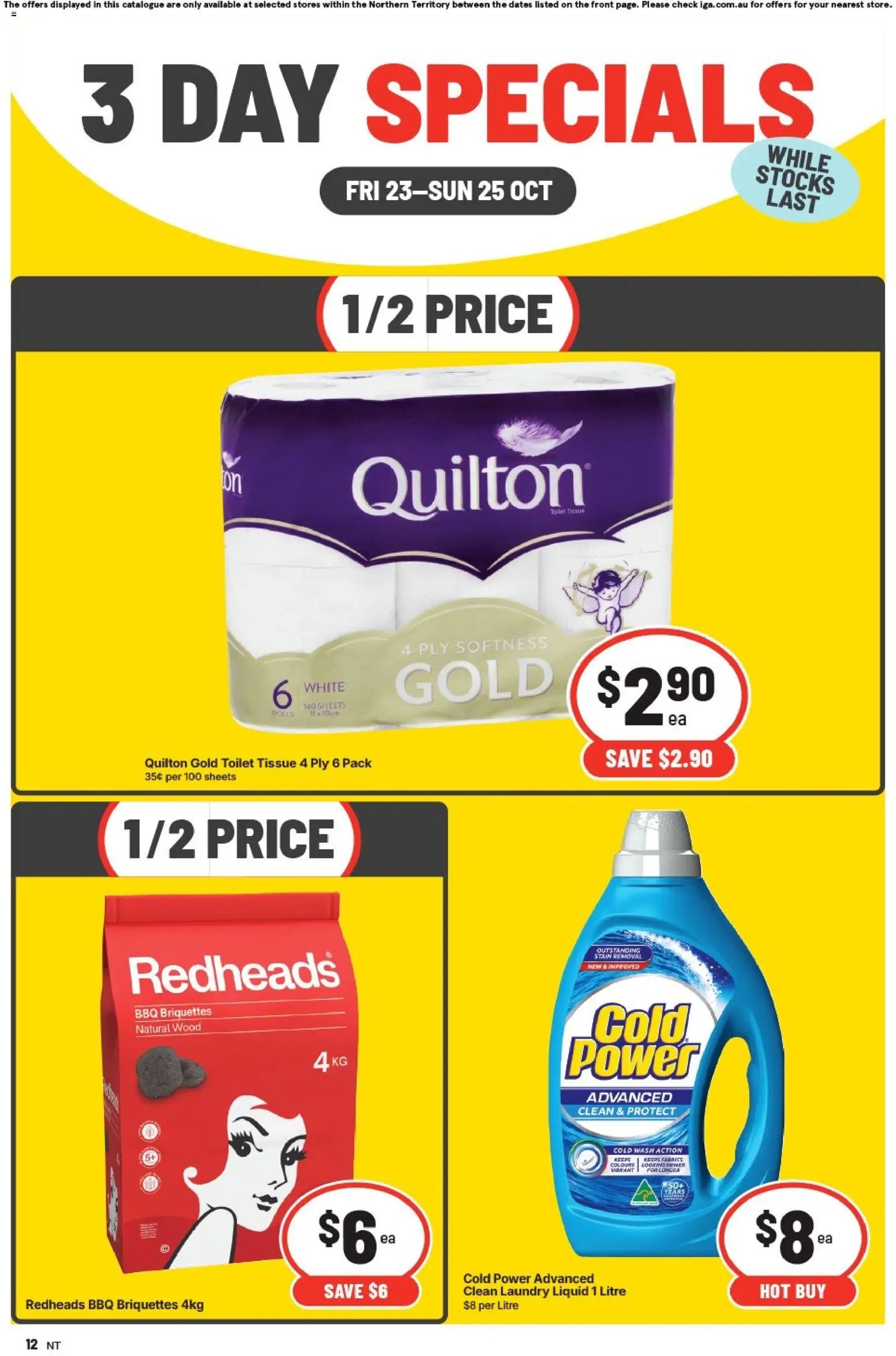 IGA 3 Day Specials NT