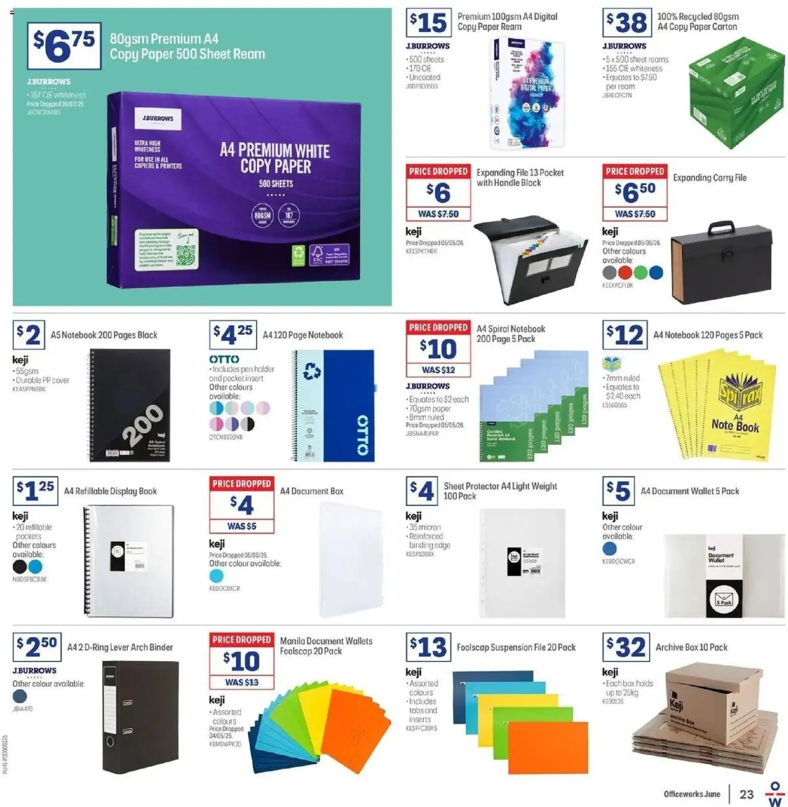 Officeworks catalogue