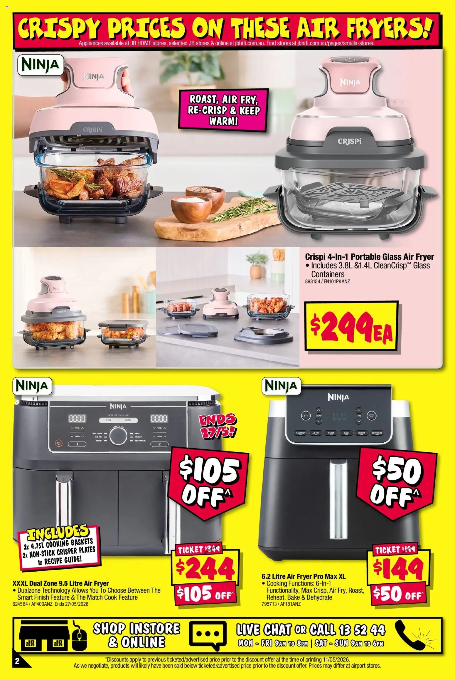 JB Hi-Fi Latest Ninja Range (2026-05-21 - 2026-06-03) | 2