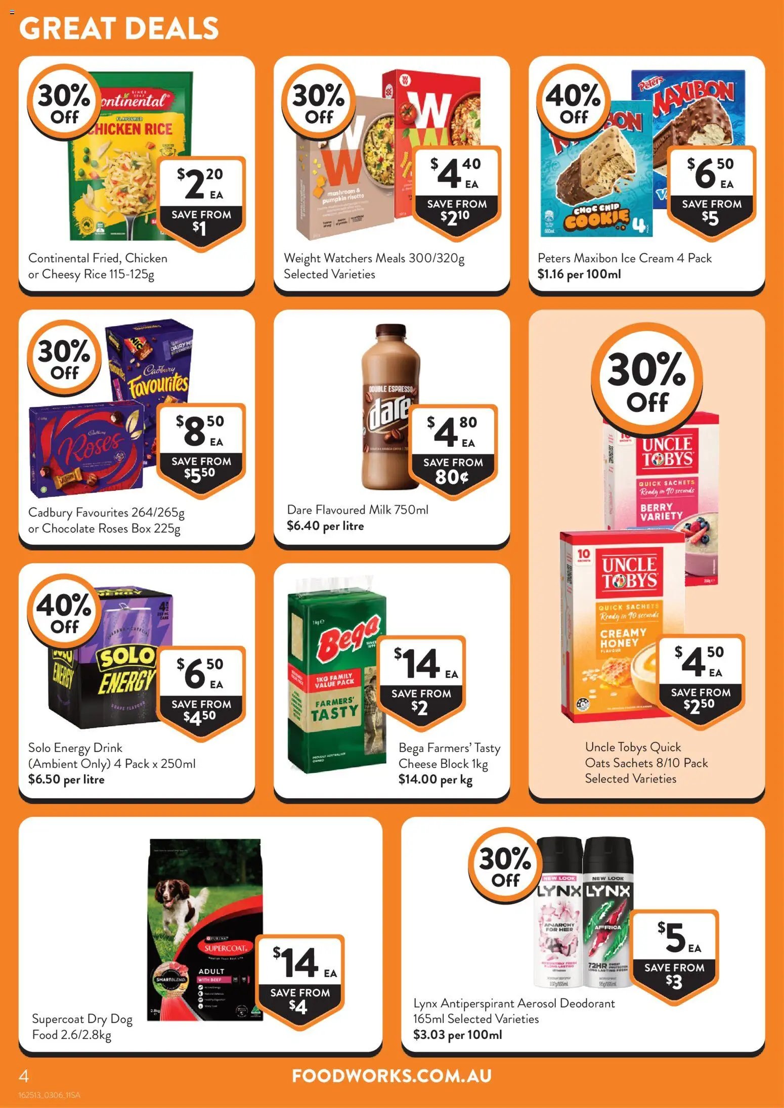 Foodworks catalogue SA