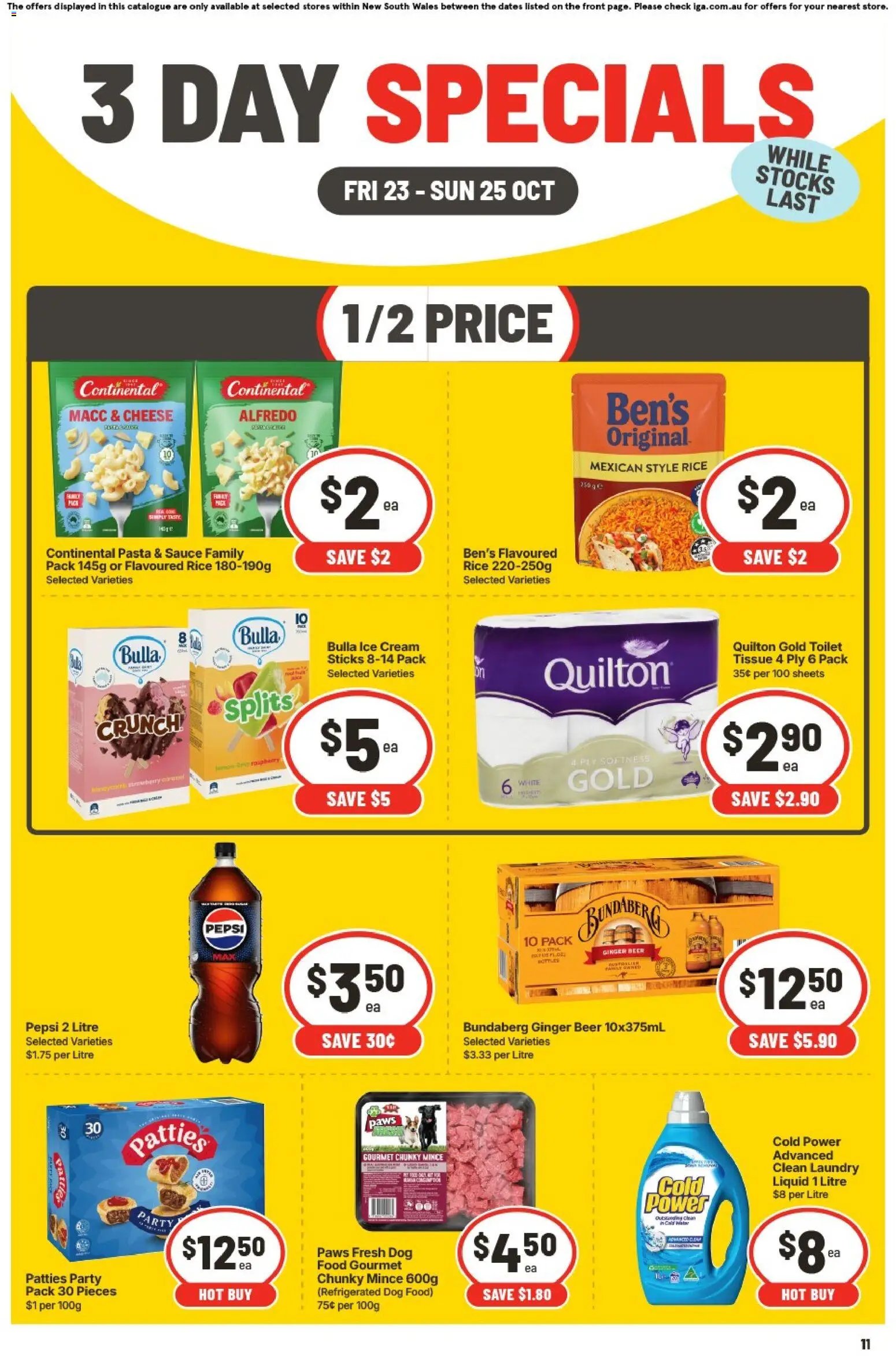 IGA 3 Day Specials ACT