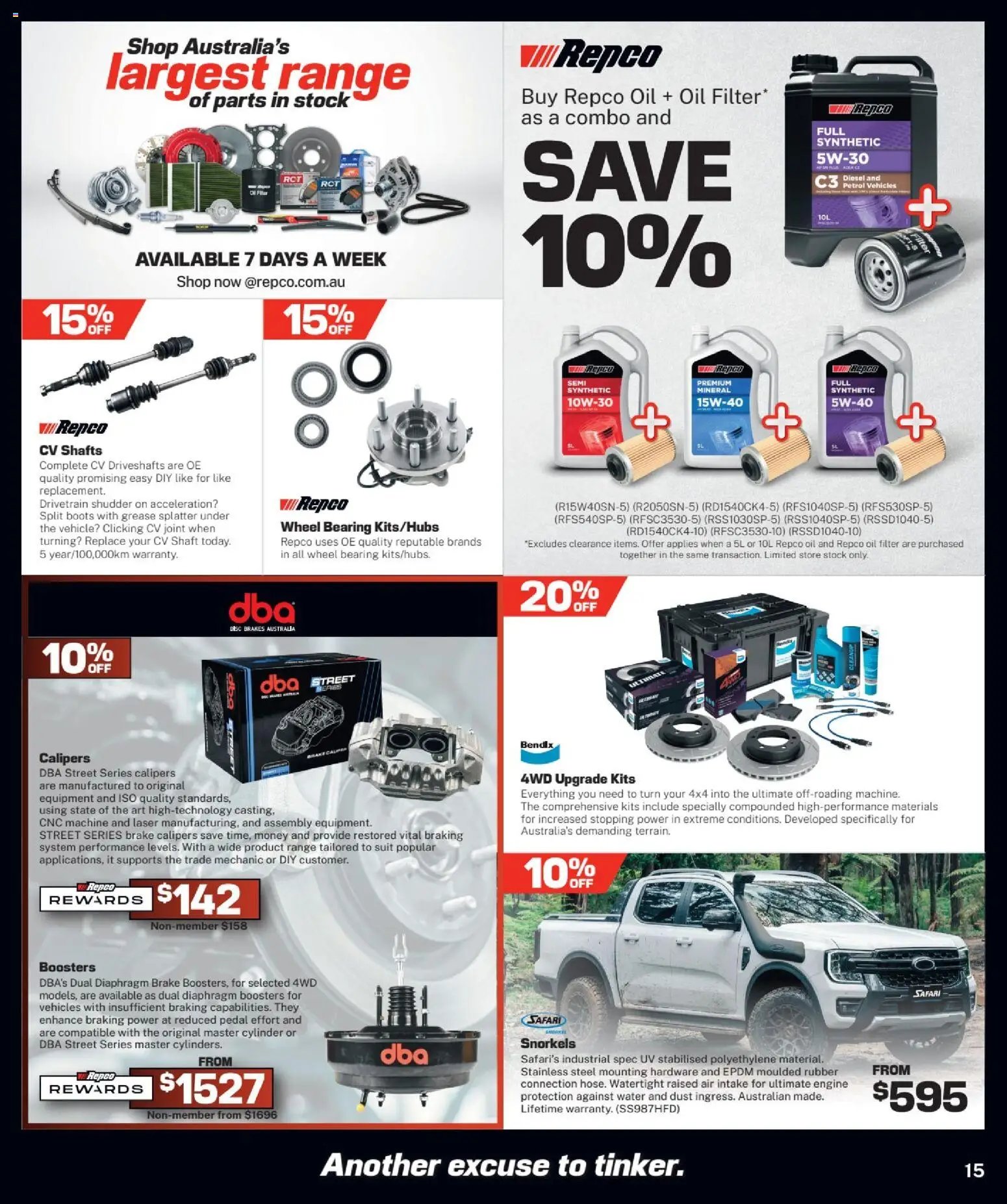 Repco catalogue