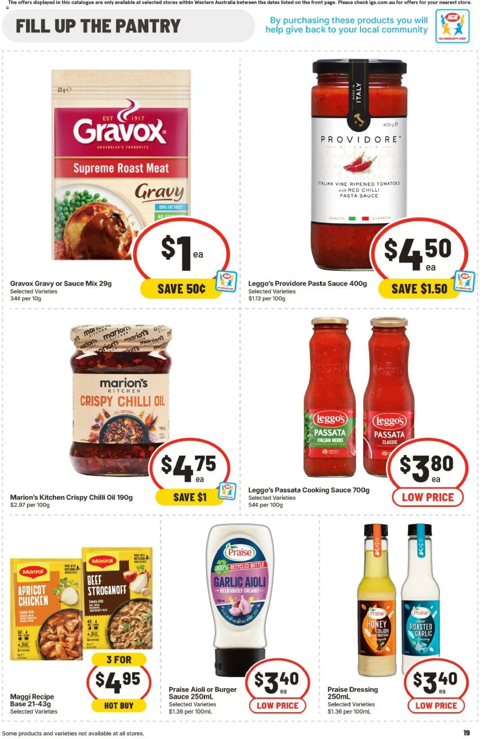 IGA catalogue WA