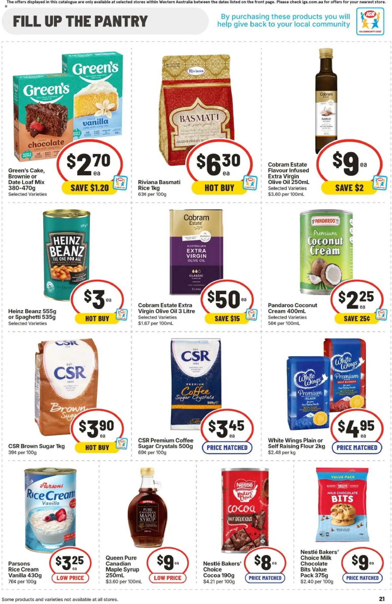 IGA catalogue WA