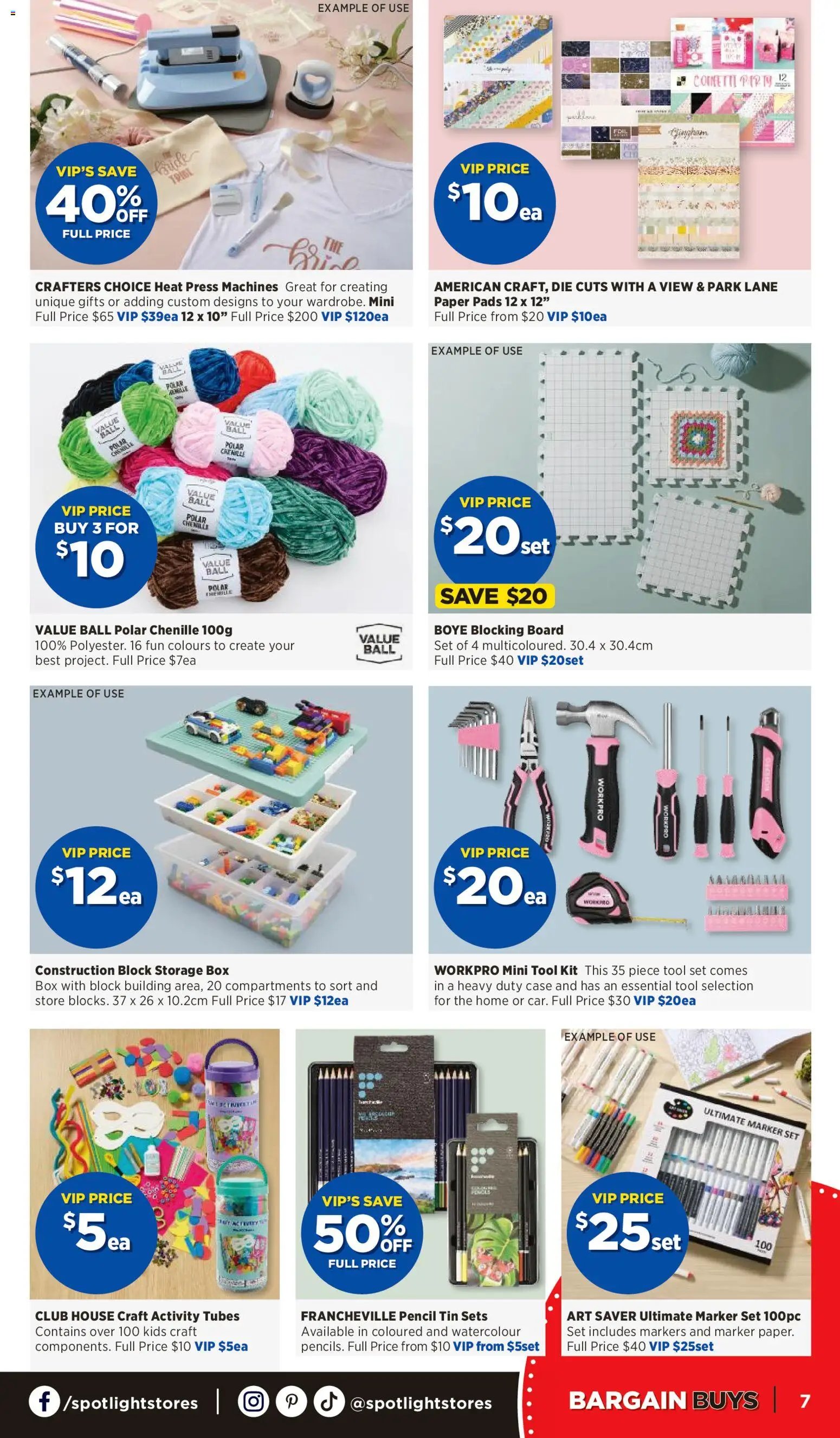 Spotlight catalogue Bargain Buys