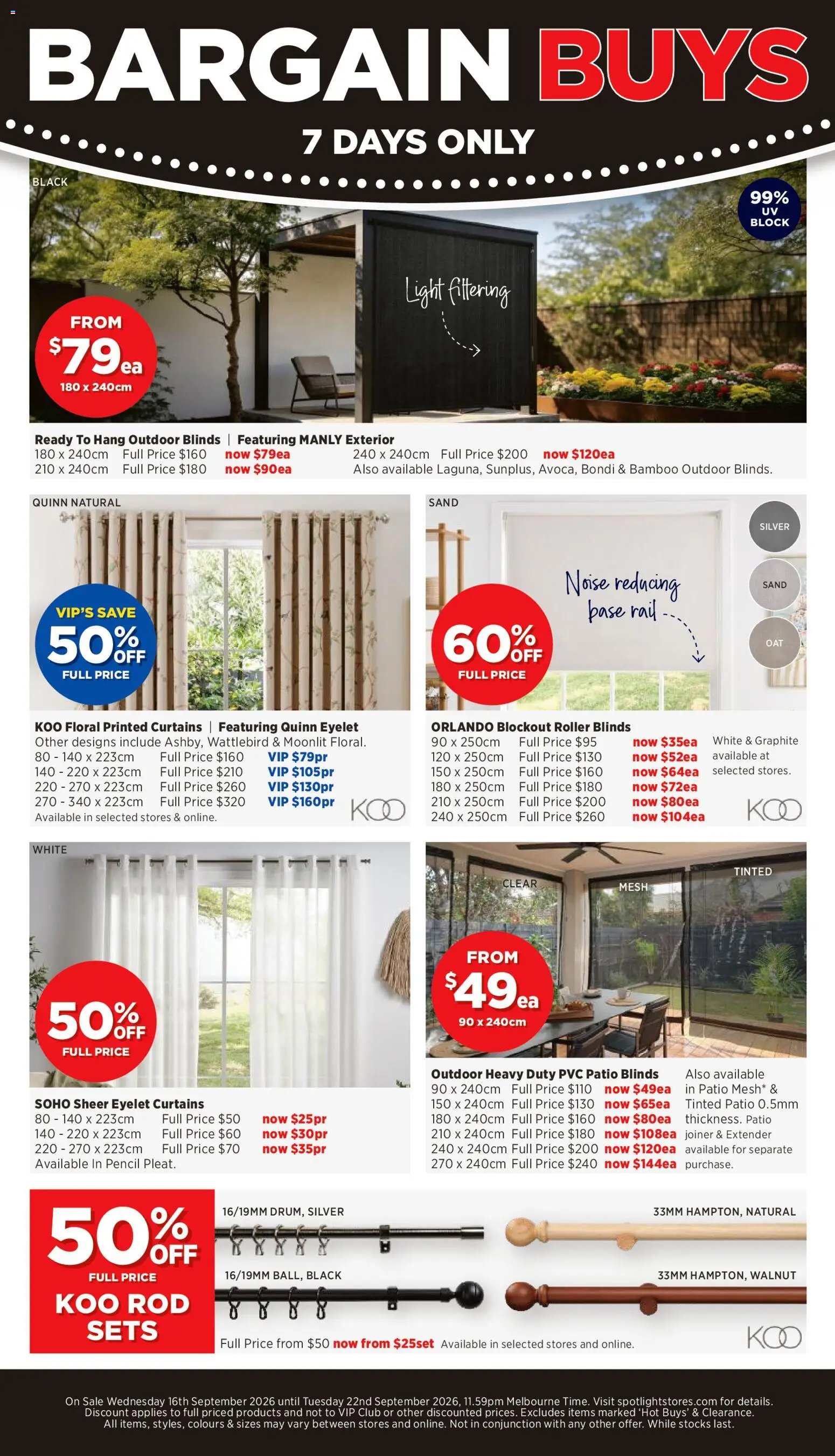 Spotlight catalogue Bargain Buys