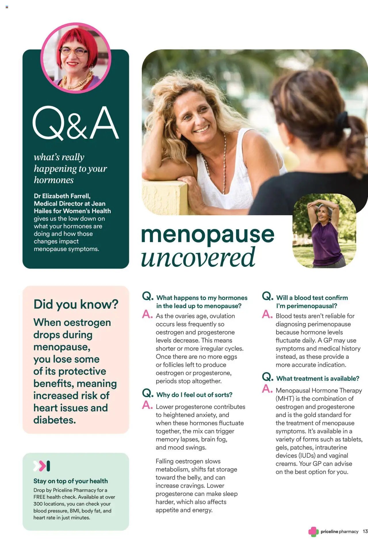 Priceline Pharmacy Anything Menopause Magazine (2025-10-02 - 2025-11-07) | 13
