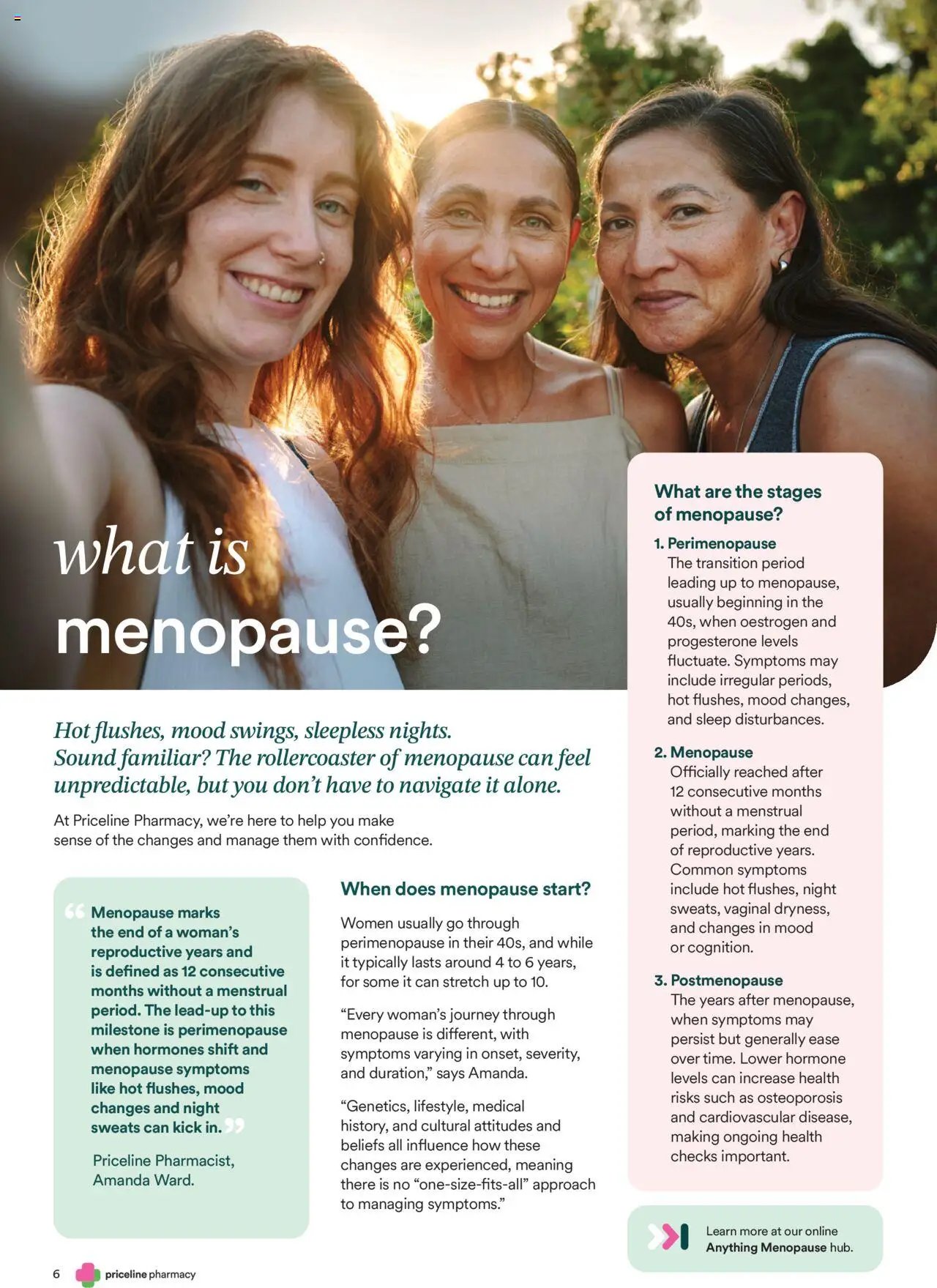 Priceline Pharmacy Anything Menopause Magazine (2025-10-02 - 2025-11-07) | 6
