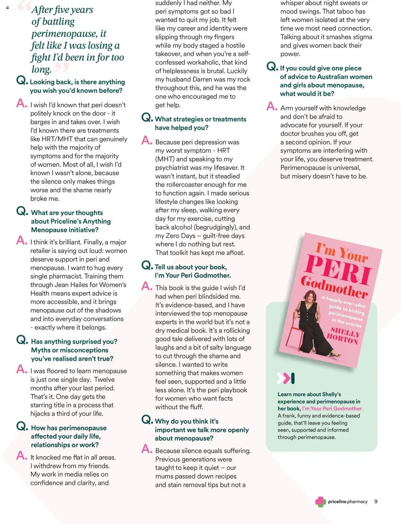 Priceline Pharmacy Anything Menopause Magazine (2025-10-02 - 2025-11-07) | 9