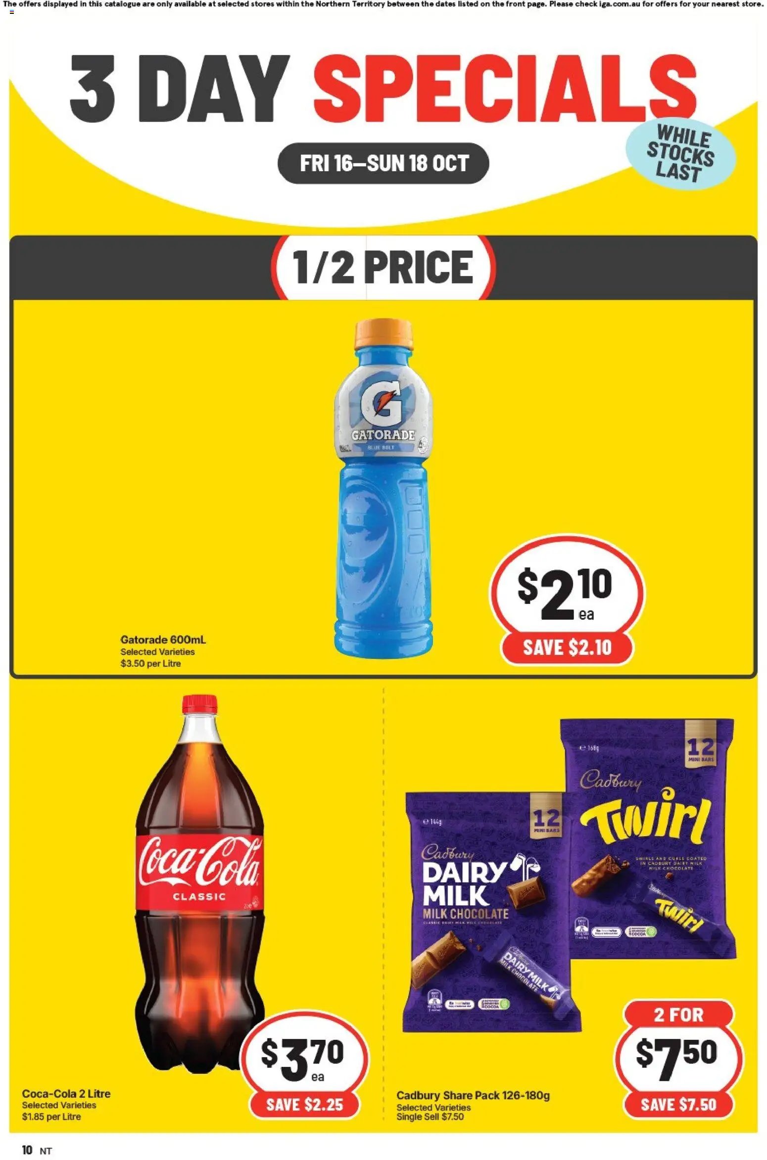 IGA 3 Day Specials NT