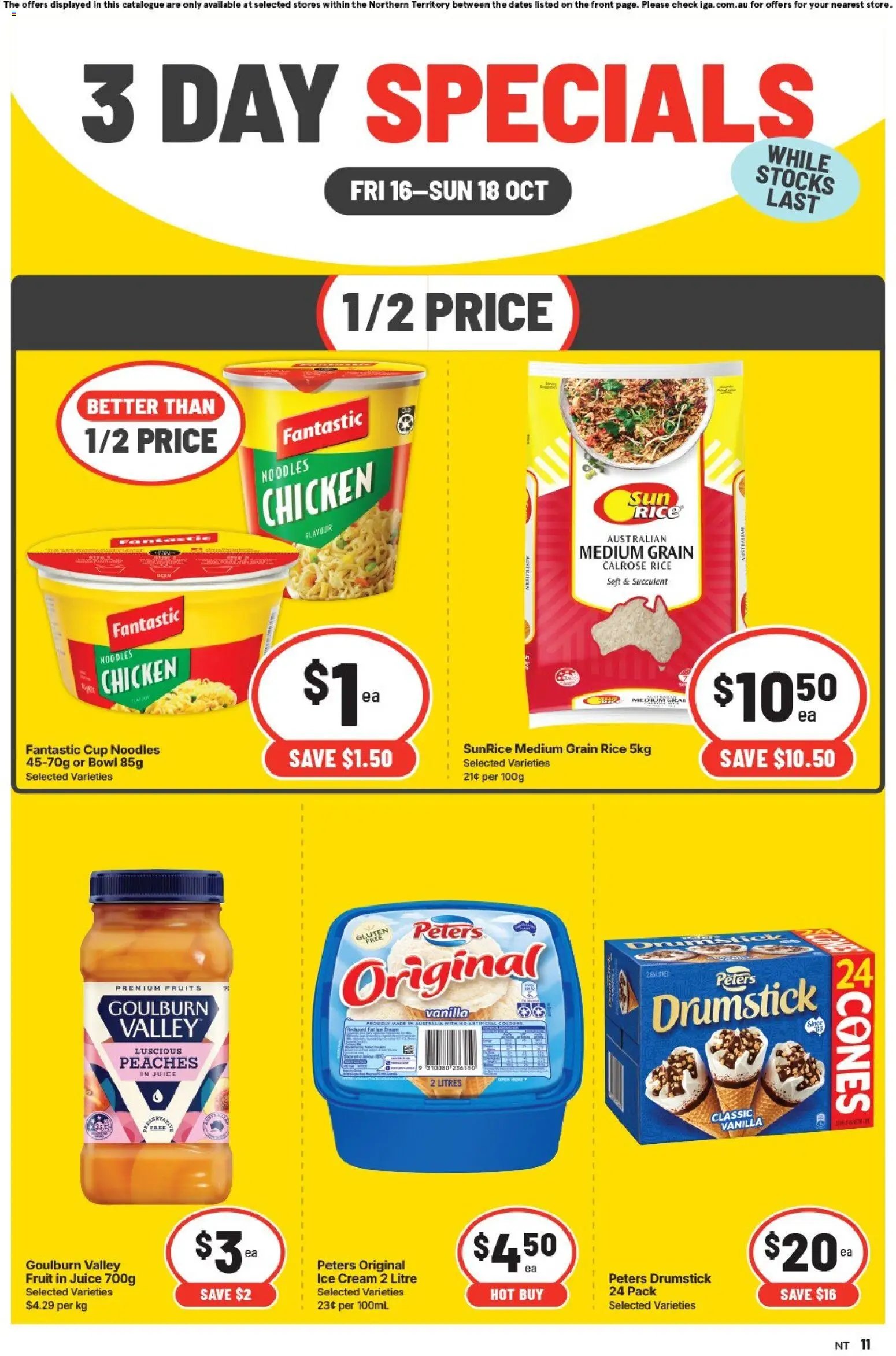 IGA 3 Day Specials NT