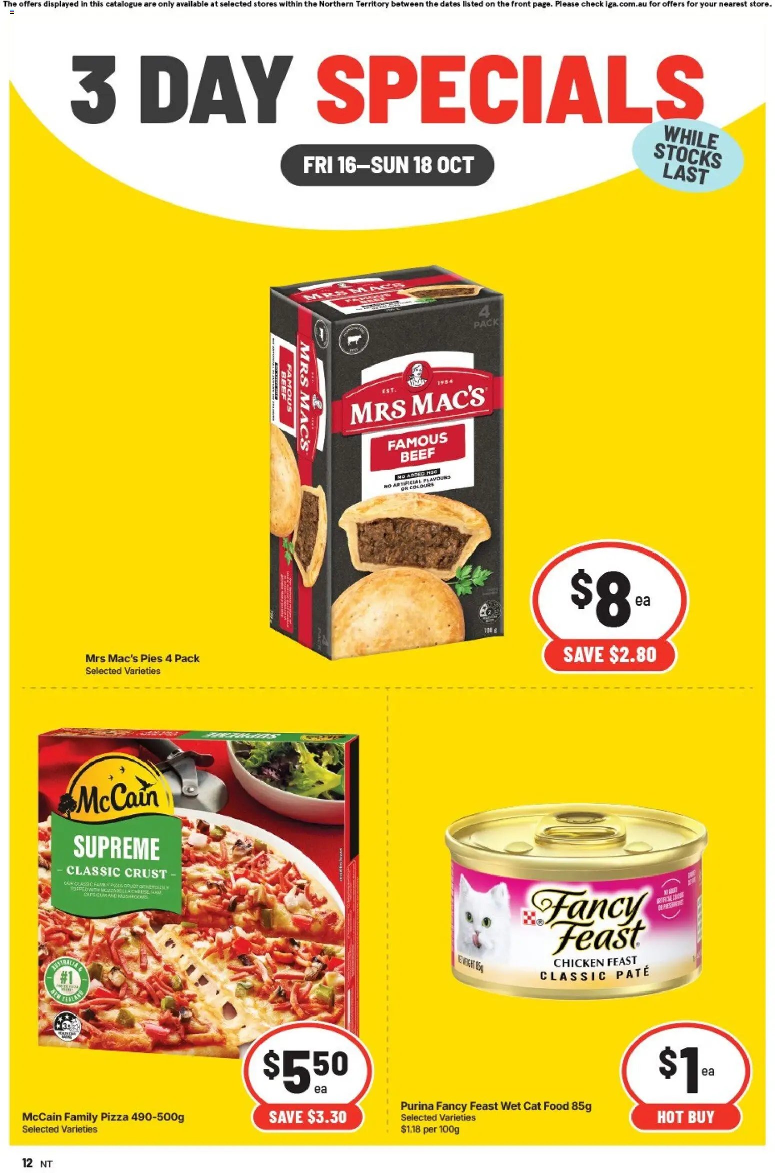 IGA 3 Day Specials NT