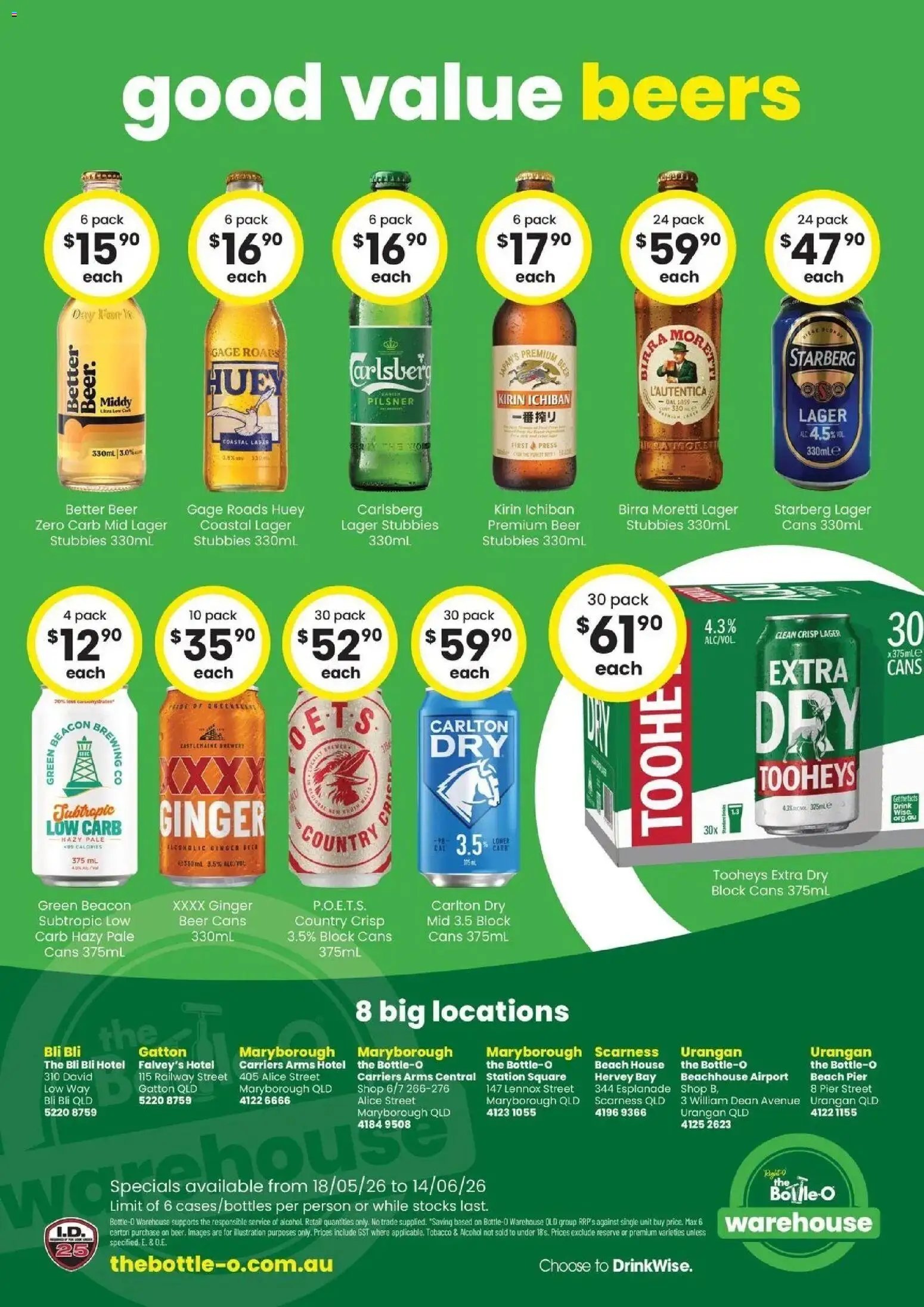 The Bottle-O - Good Value Booze, For Good Value People QLD 18/05