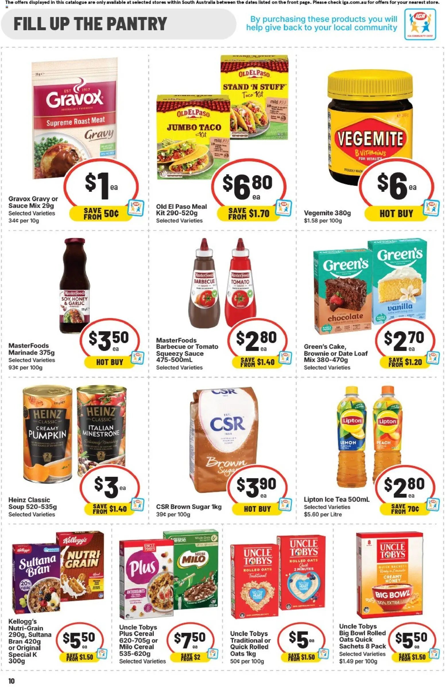 IGA catalogue SA