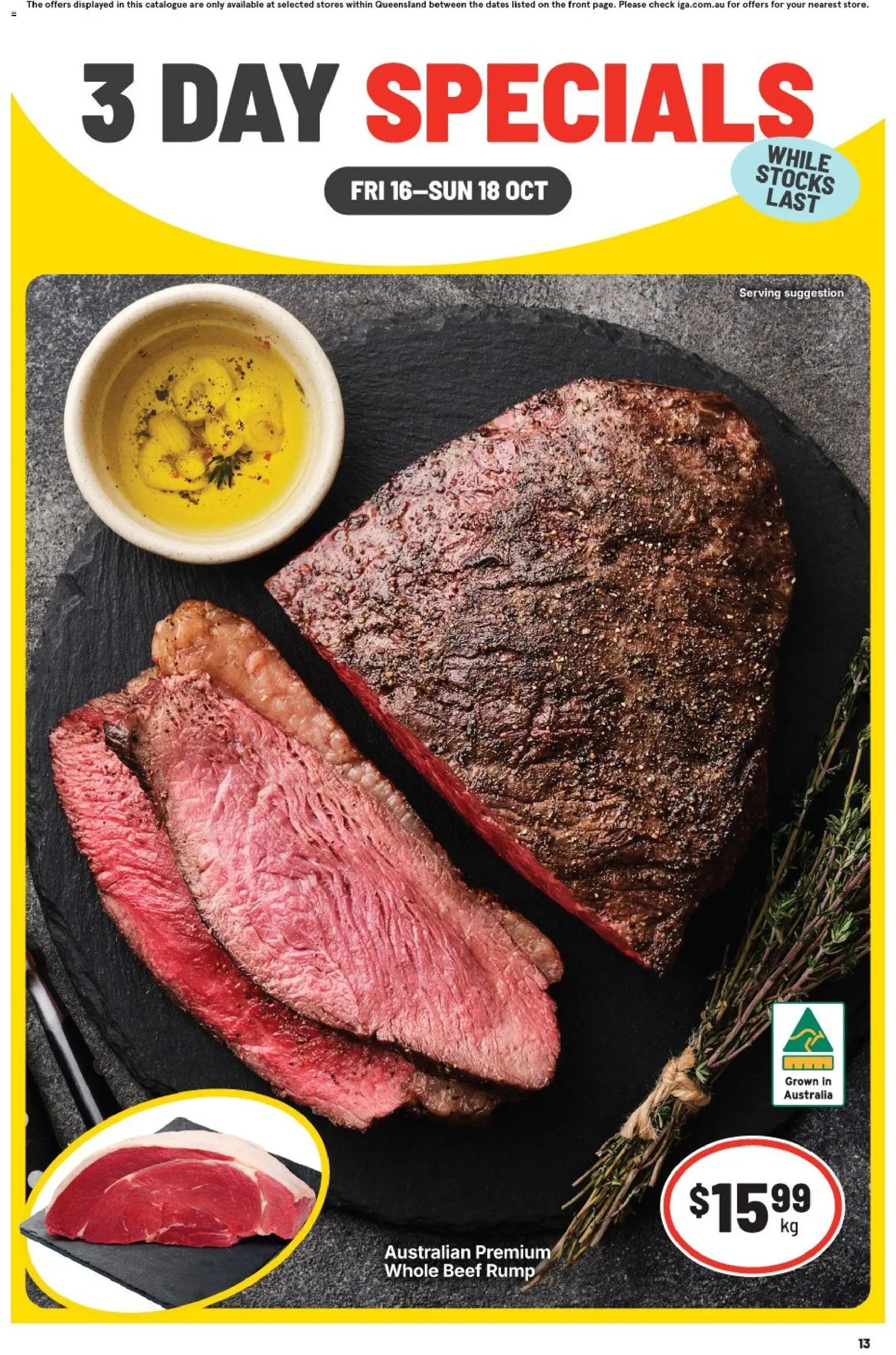 IGA  3 Day Specials QLD