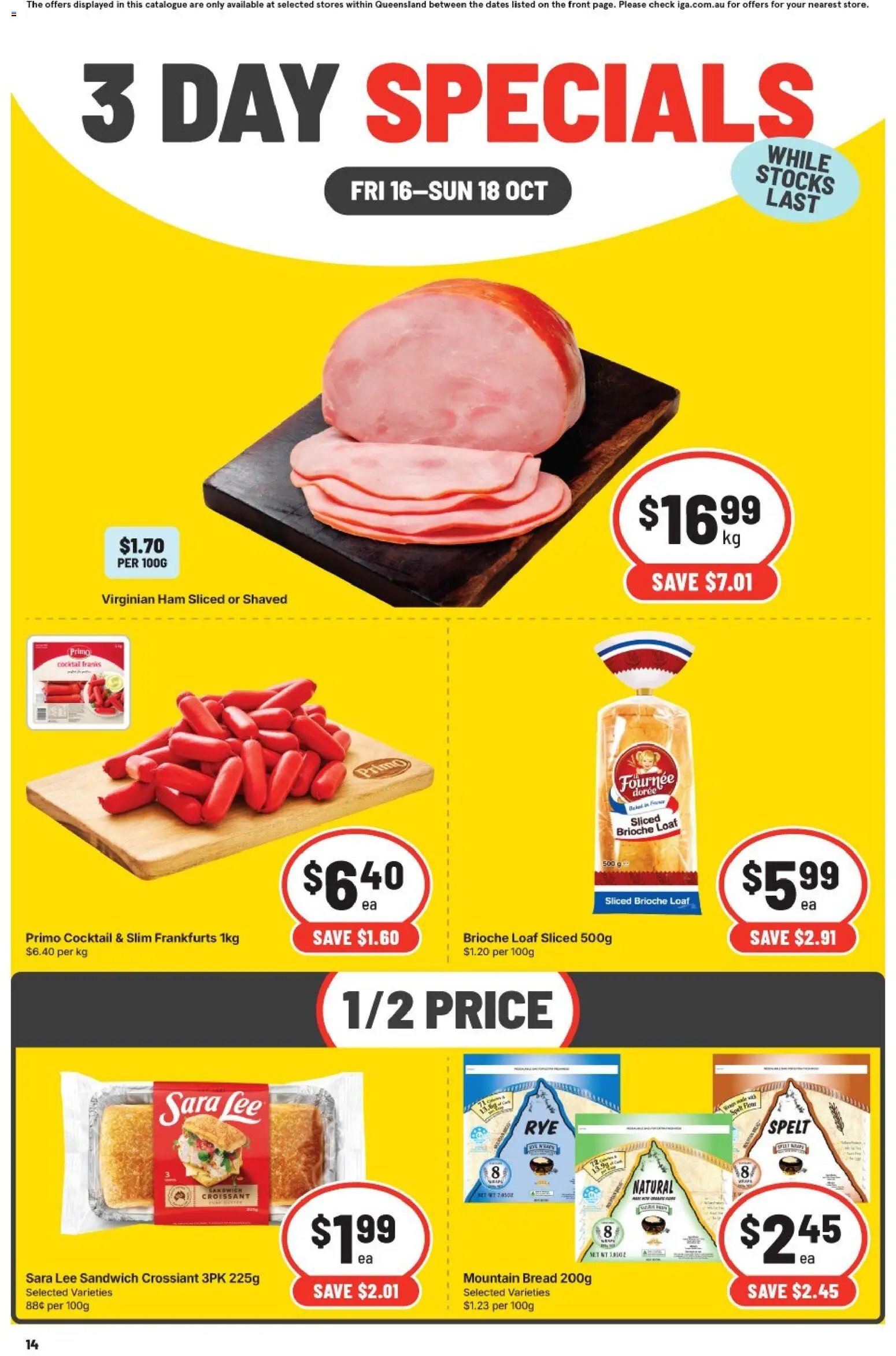 IGA  3 Day Specials QLD